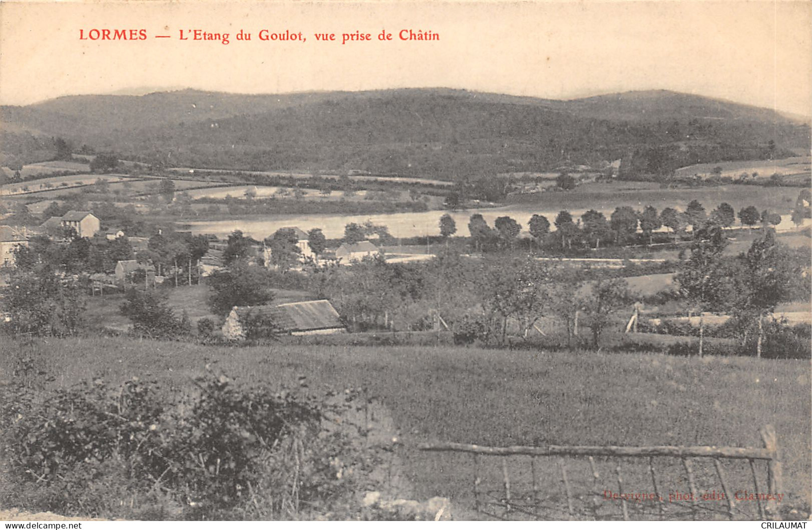 58-LORMES-ETANG DU GOULOT-N 6011-A/0205 - Lormes