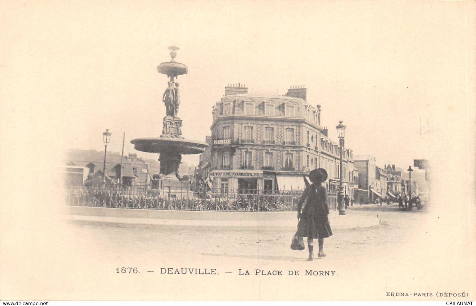 14-DEAUVILLE-LA PLACE DE MORNY-6011-N 6011-A/0193 - Deauville