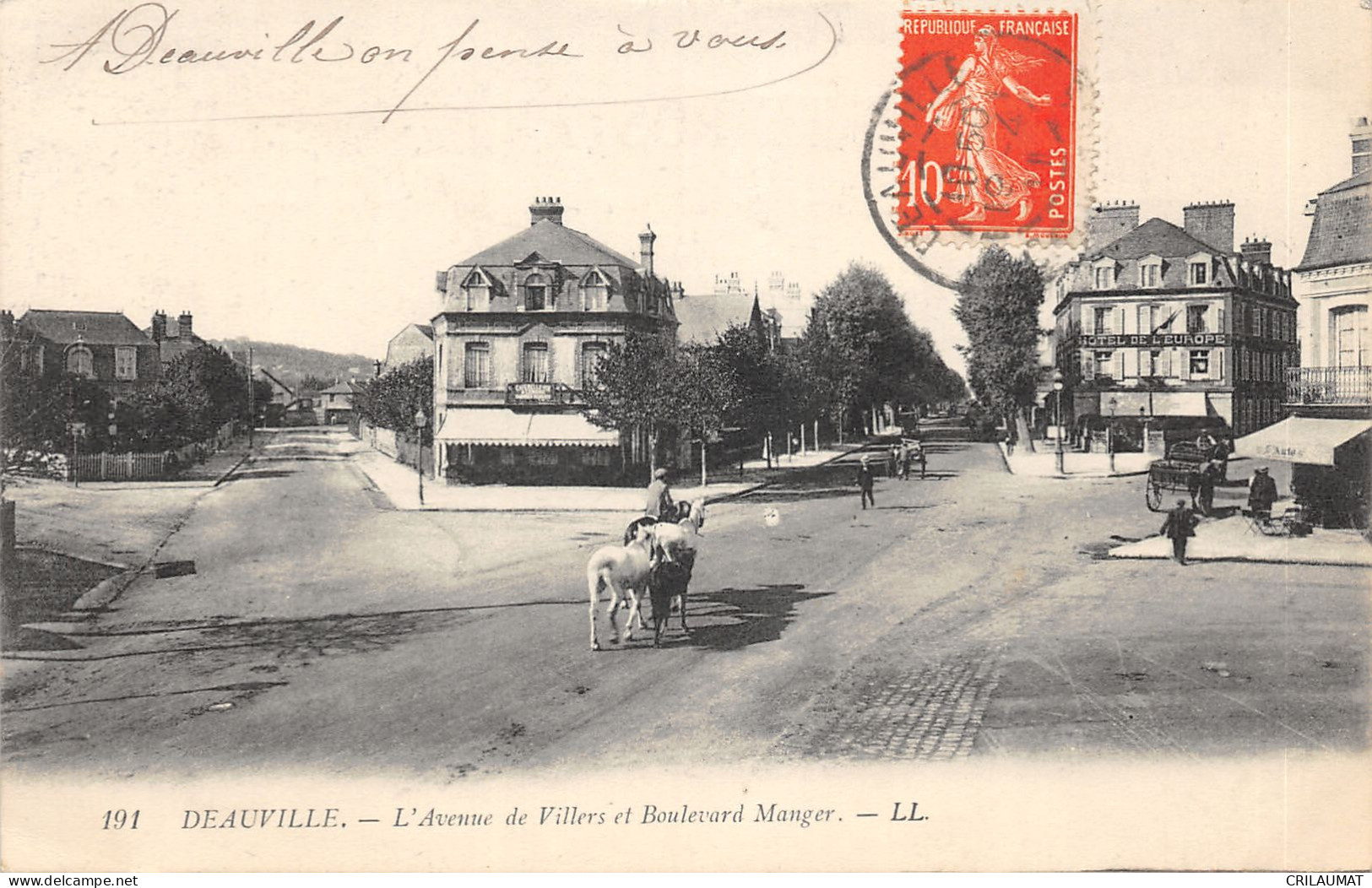 14-DEAUVILLE-AVENUE DE VILLERS-BOULEVVARD MANGER-N 6011-A/0133 - Deauville