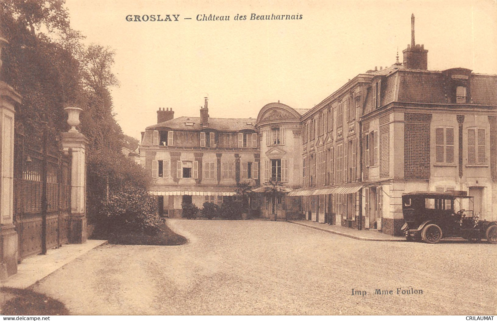 95-GROSLAY-CHATEAU DES BEAUHARNAIS-N 6011-E/0049 - Groslay