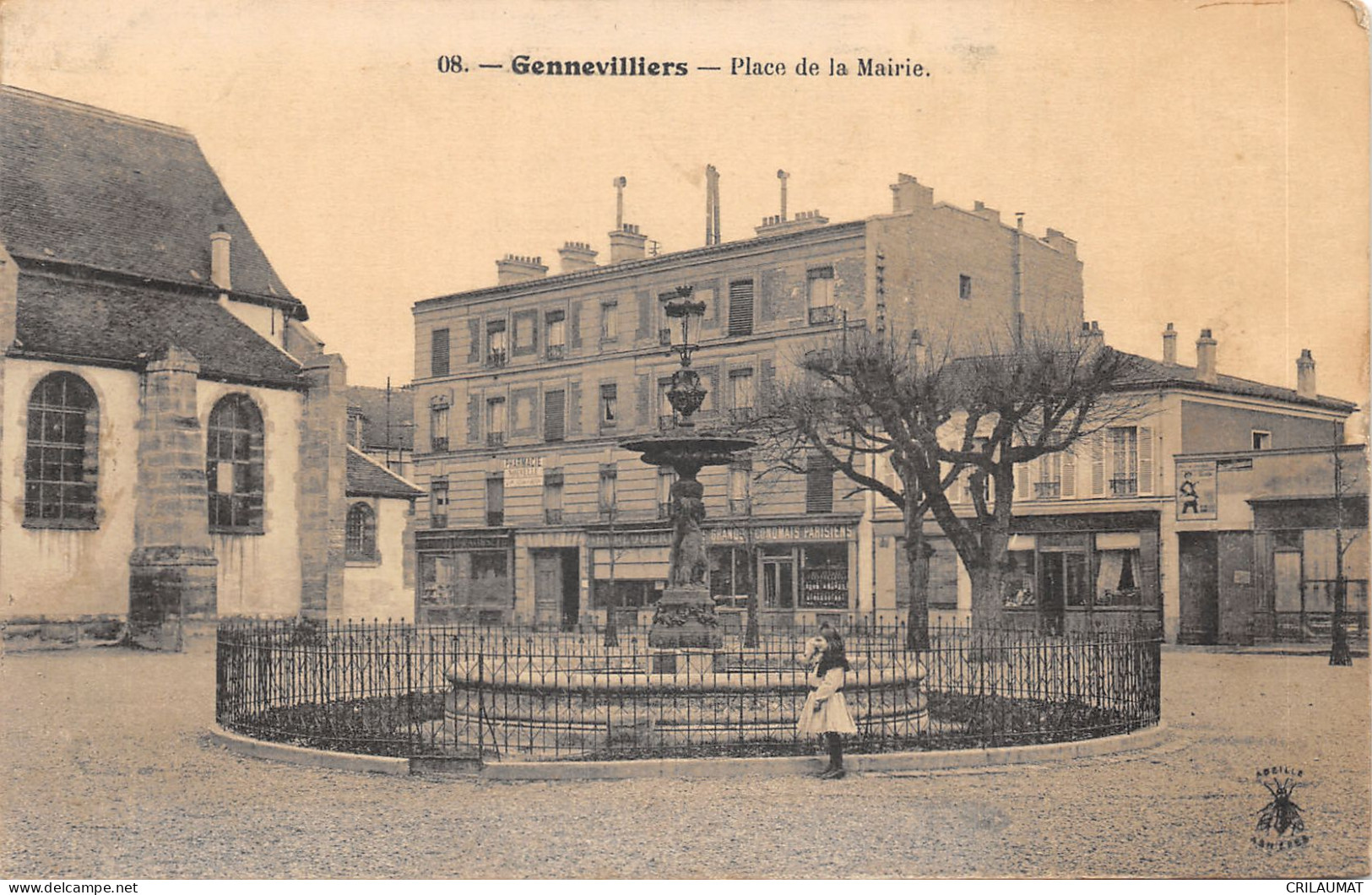 92-GENNEVILLIERS-PLACE DE LA MAIRIE-N 6011-D/0043 - Gennevilliers