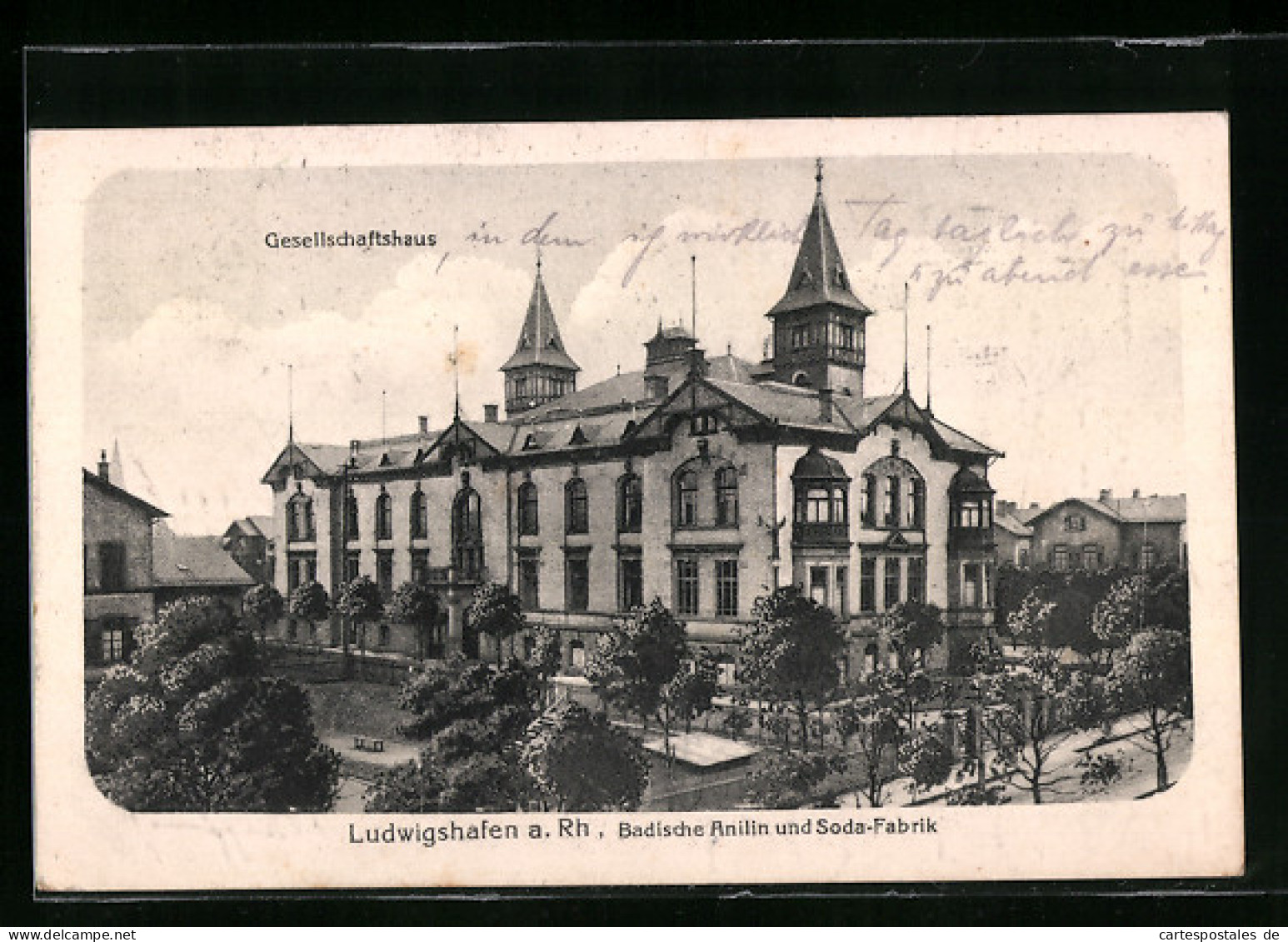 AK Ludwigshafen A. Rh., Gesellschaftshaus Der Badischen Anilin Und Soda-Fabrik  - Ludwigshafen