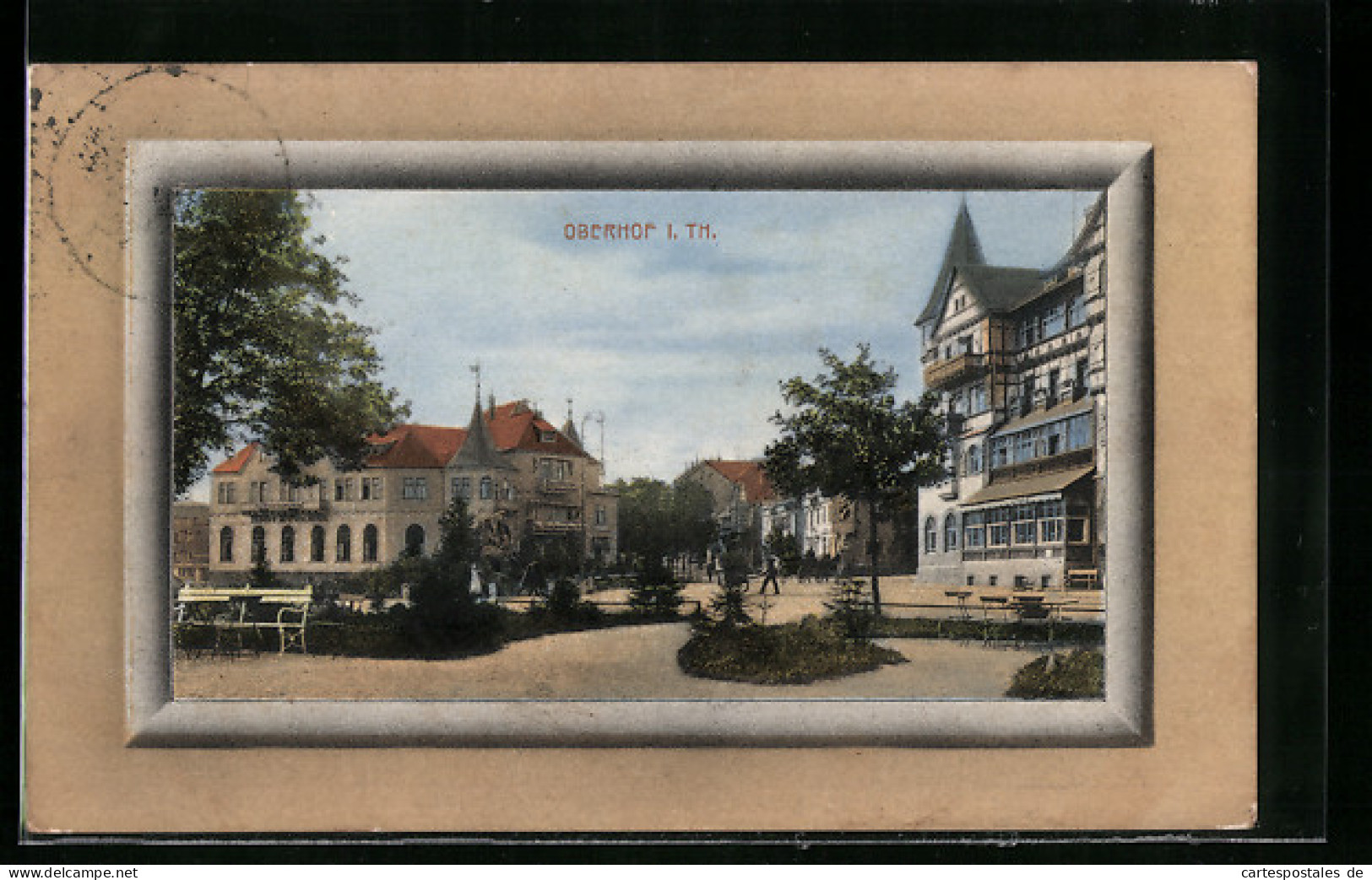 AK Oberhof I. Th., Strasse Im Ortskern Und Gebäude  - Oberhof