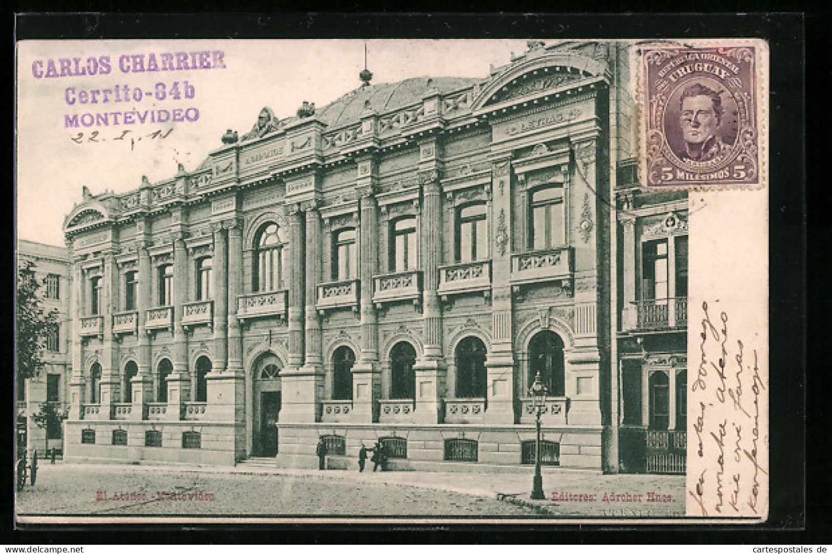 AK Montevideo, El Ateneo  - Uruguay