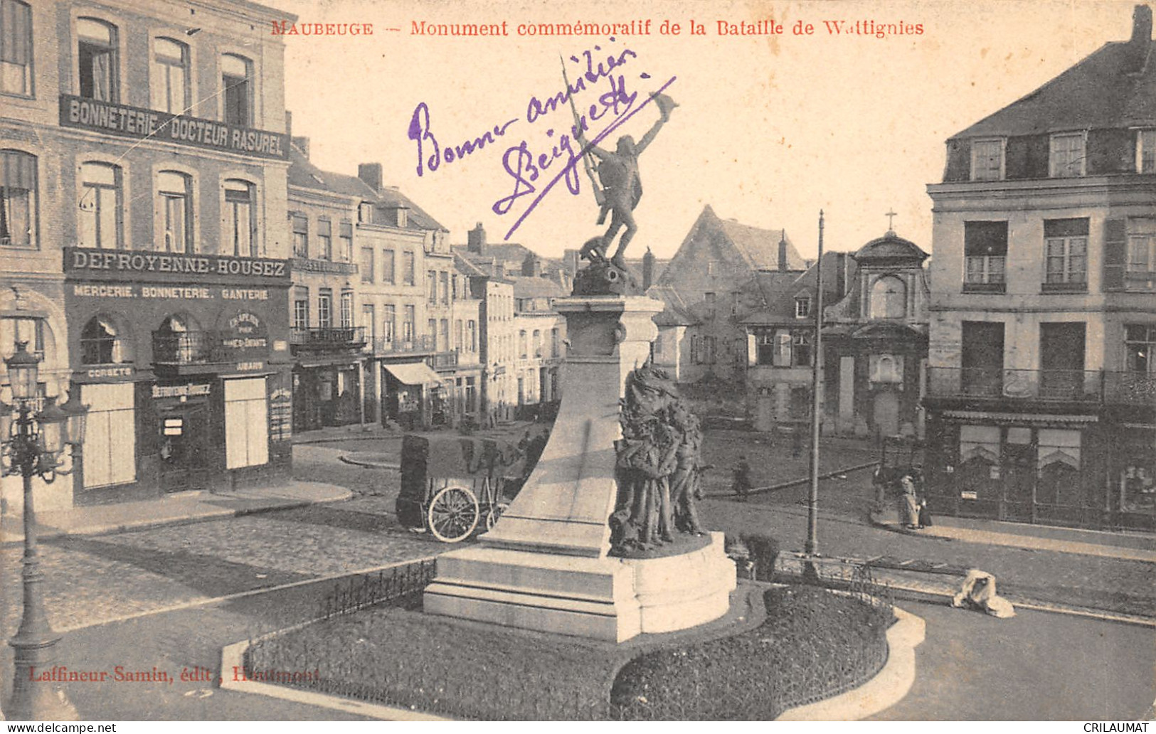 59-MAUBEUGE-MONUMENT DE LA BATAILLE DE WATTIGNIES-N 6012-B/0181 - Maubeuge