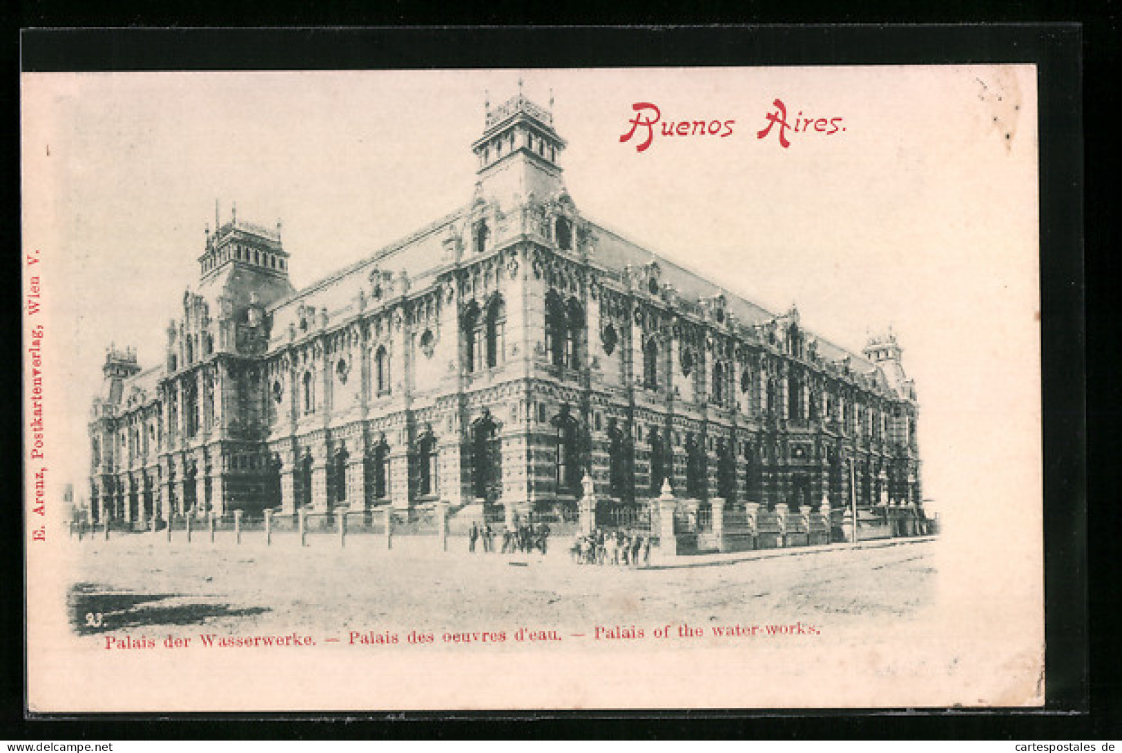 AK Buenos Aires, Palais Der Wasserwerke  - Argentinien
