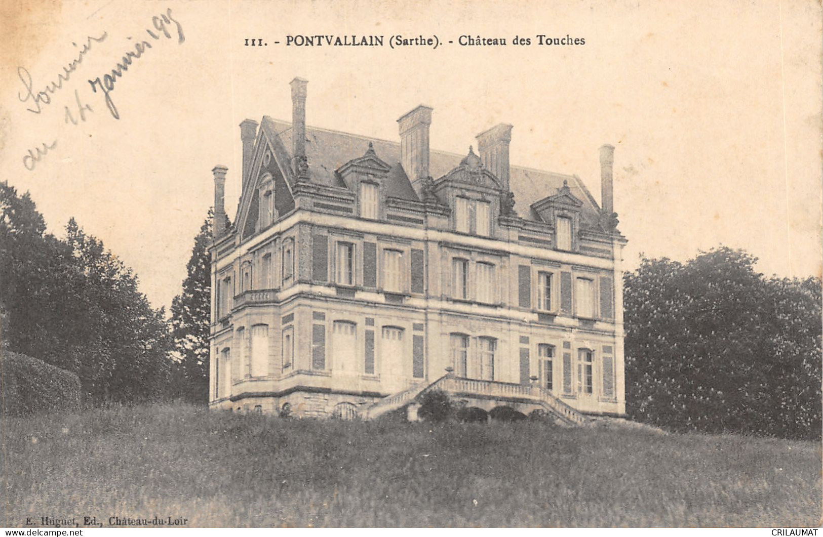 72-PONTVALLAIN-CHATEAU DES TOUCHES-N 6012-E/0225 - Pontvallain