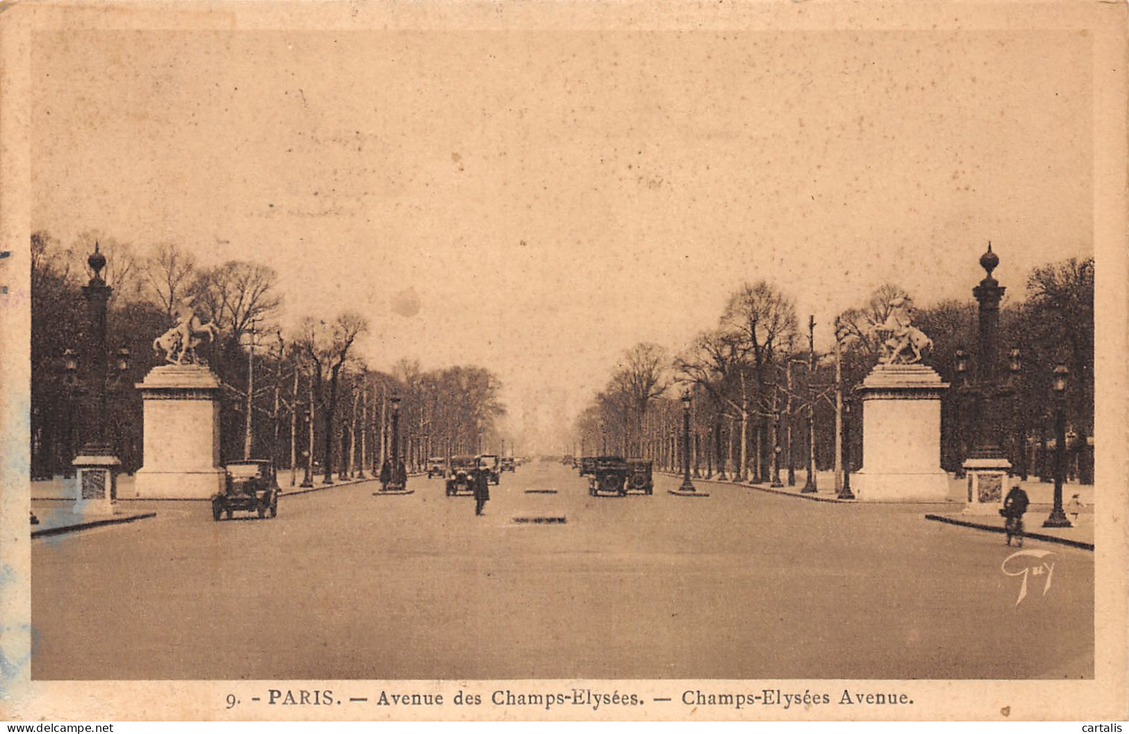 75-PARIS AVENUE DES CHAMPS ELYSSES-N°4148-E/0369 - Champs-Elysées