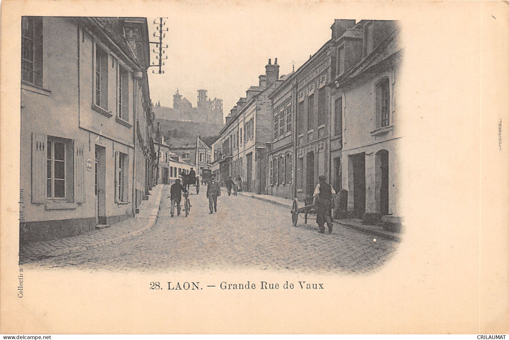 02-LAON-GRANDE RUE DE VAUX-N 6012-C/0387 - Laon