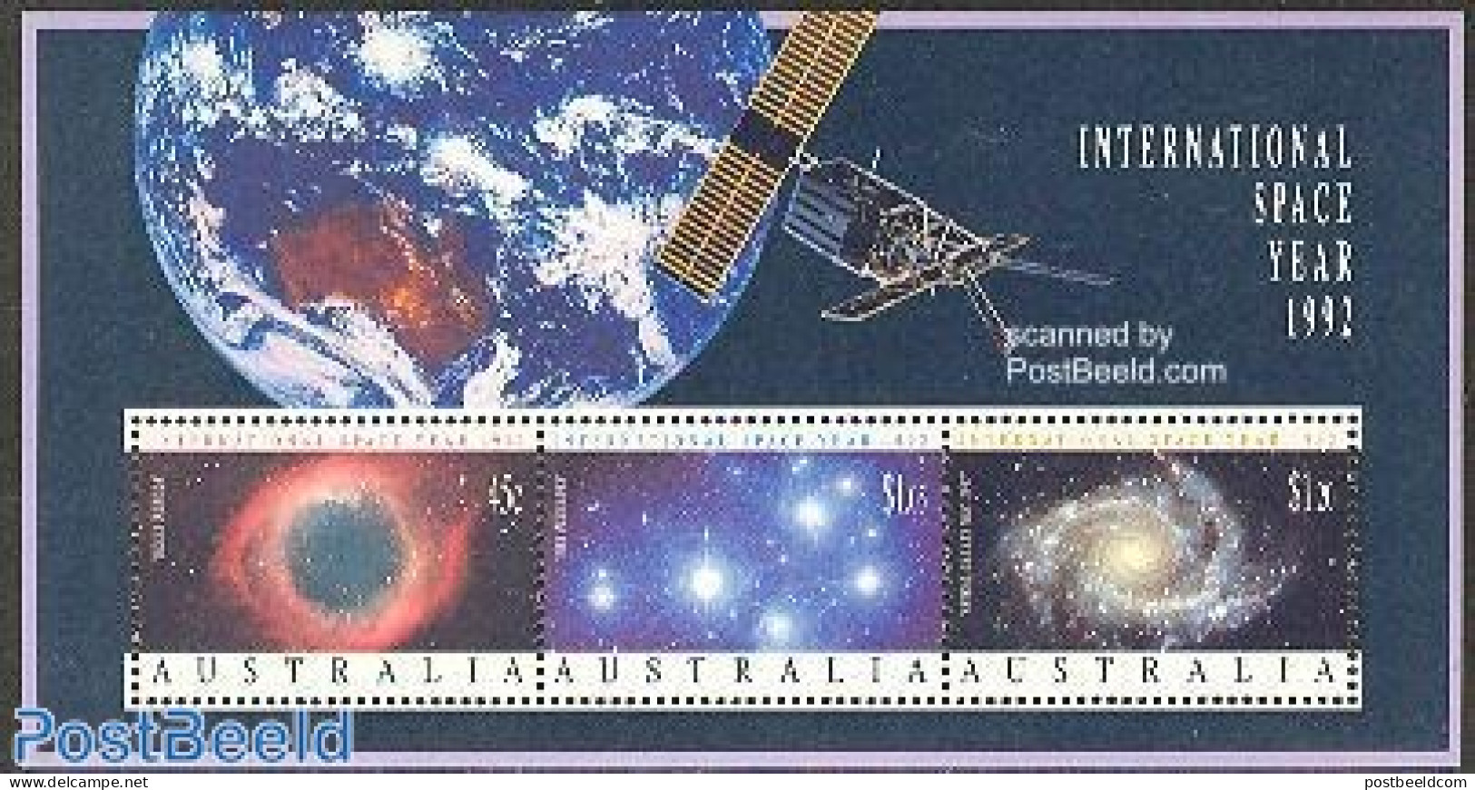 Australia 1992 Space S/s, Mint NH, Science - Transport - Astronomy - Space Exploration - Neufs