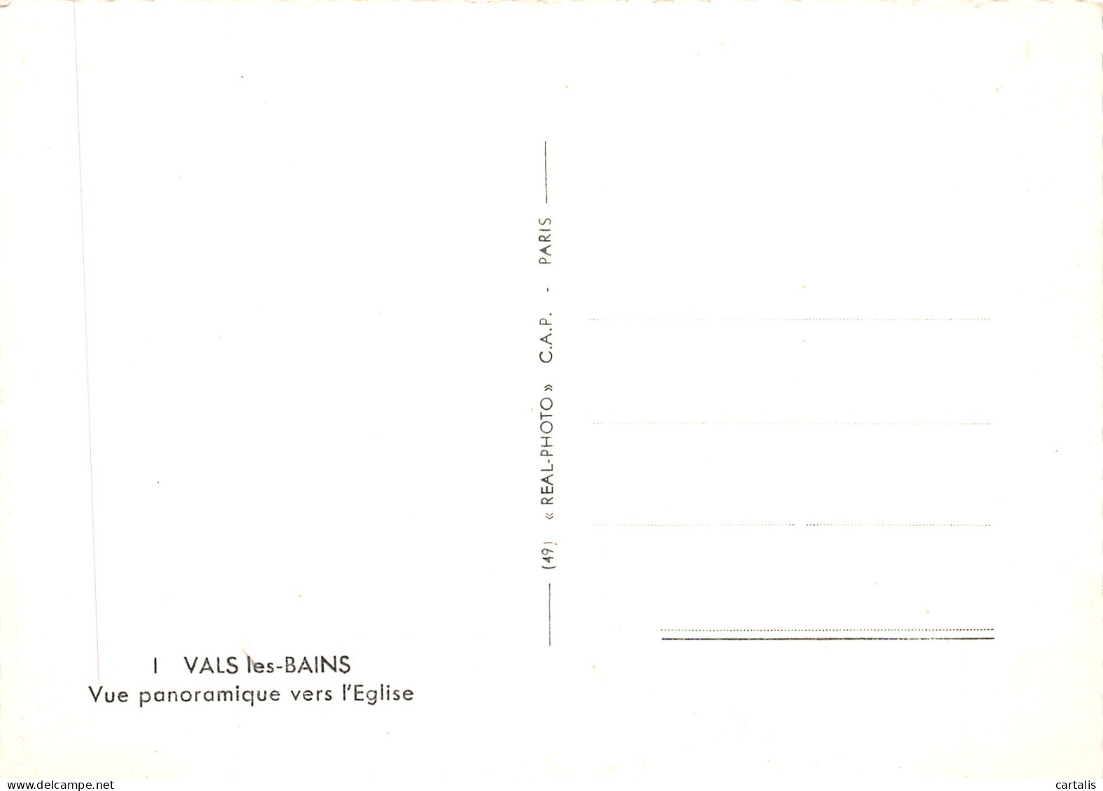 07-VALS LES BAINS-N°4148-D/0047 - Sonstige & Ohne Zuordnung