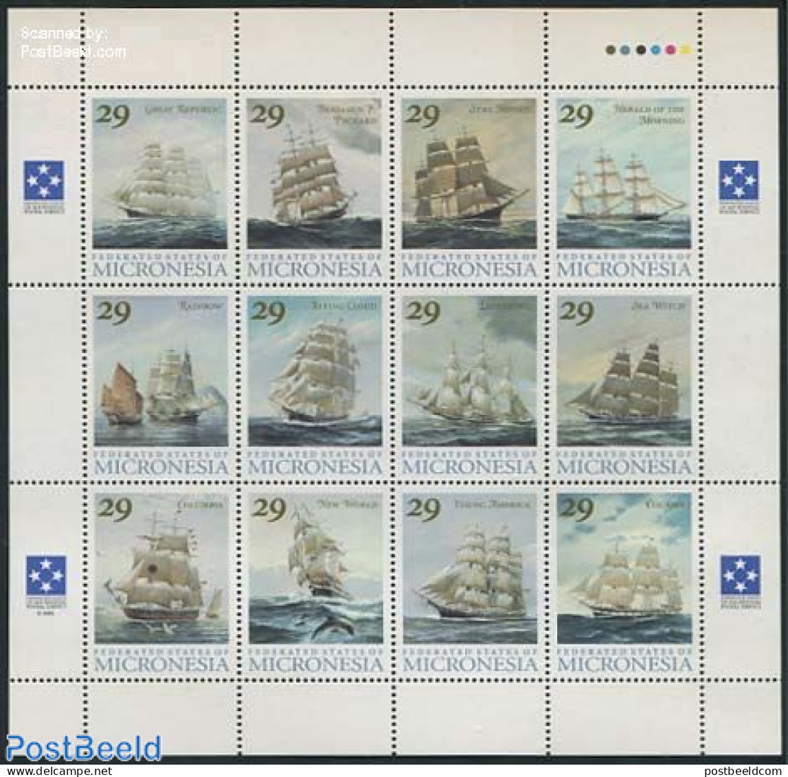 Micronesia 1993 Ships 12v M/s, Mint NH, Transport - Ships And Boats - Schiffe