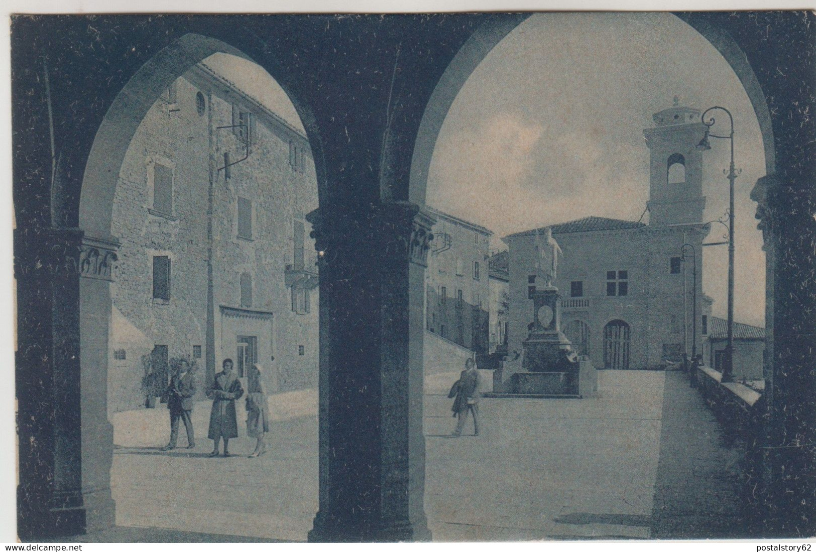 Repubblica Di San Marino - Piazza Della Libertà E Palazzo Delle Poste - Cartolina Non Viaggiata Inizio 900 - Saint-Marin