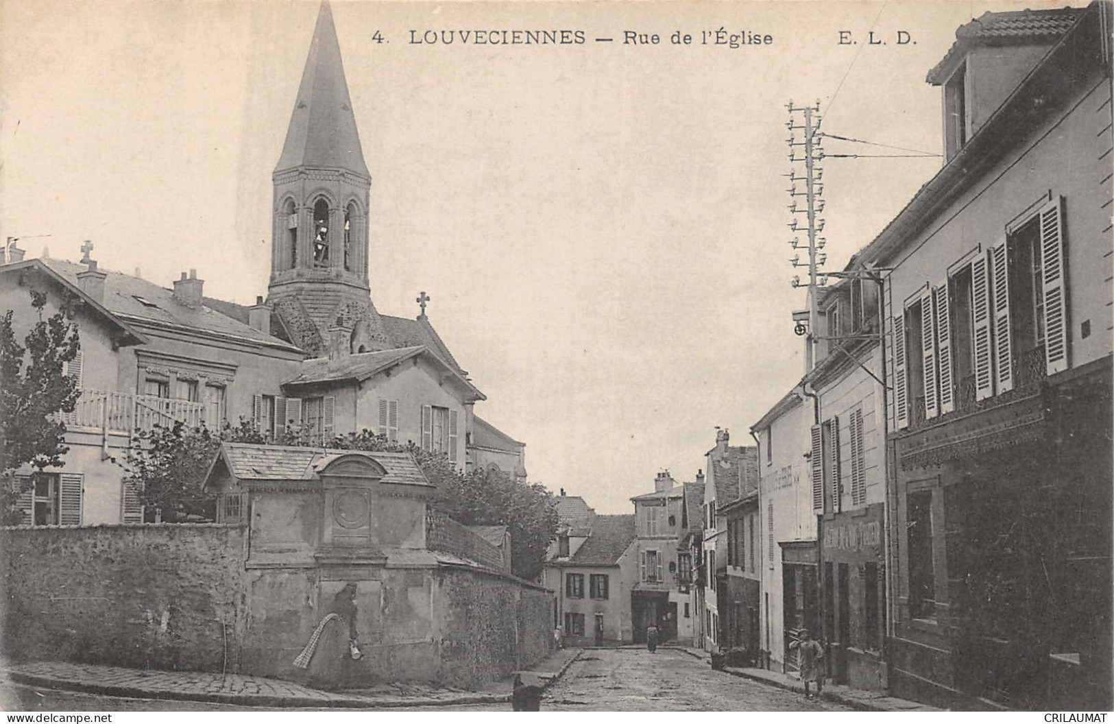 78-LOUVECIENNES-RUE DE L EGLISE-N 6012-H/0279 - Louveciennes