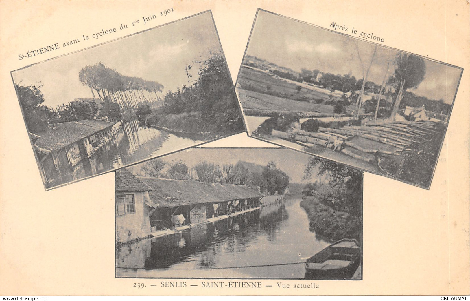 60-SENLIS-SAINT ETIENNE-CYCLONE 1 ER JUIN 1901-N 6012-H/0269 - Senlis