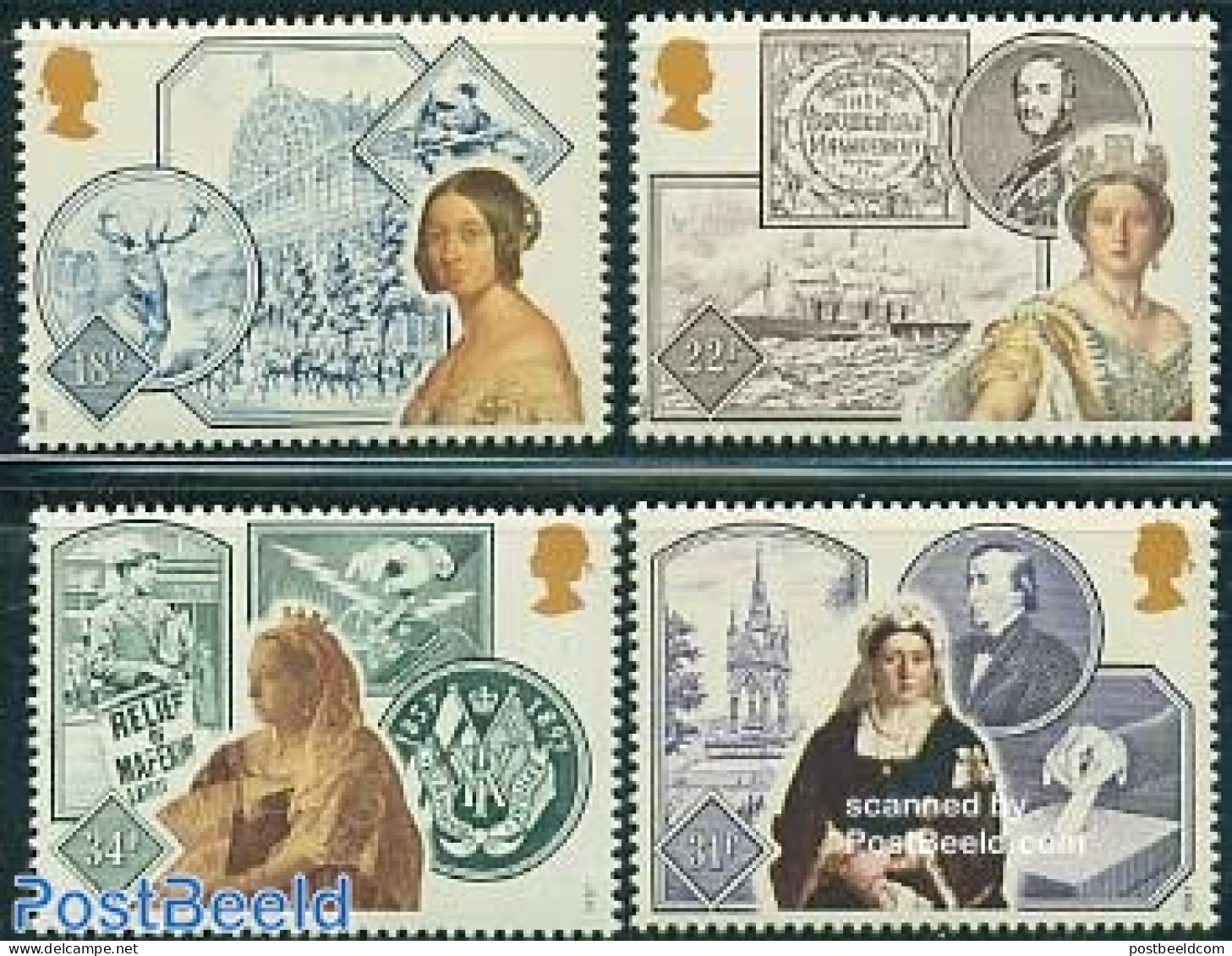 Great Britain 1987 Victorian Age 4v, Mint NH, History - Nature - Sport - Transport - Kings & Queens (Royalty) - Animal.. - Unused Stamps