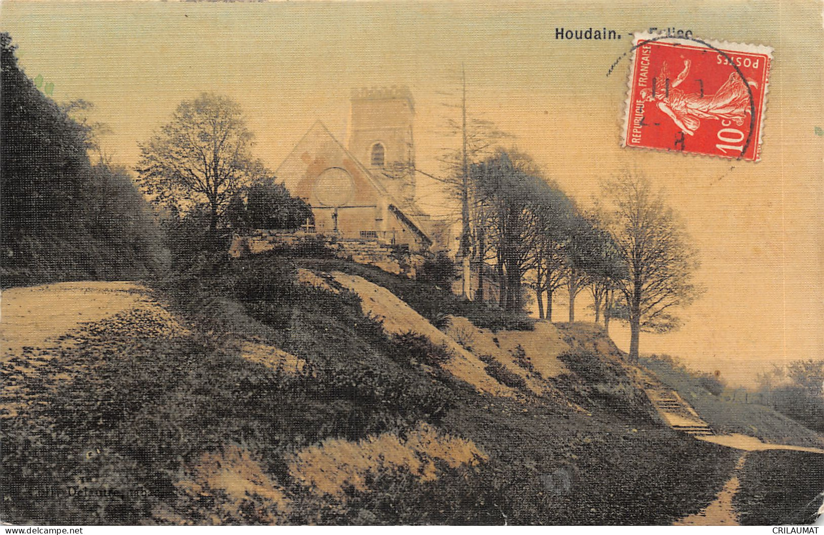 62-HOUDAIN-L EGLISE-N 6012-G/0093 - Houdain