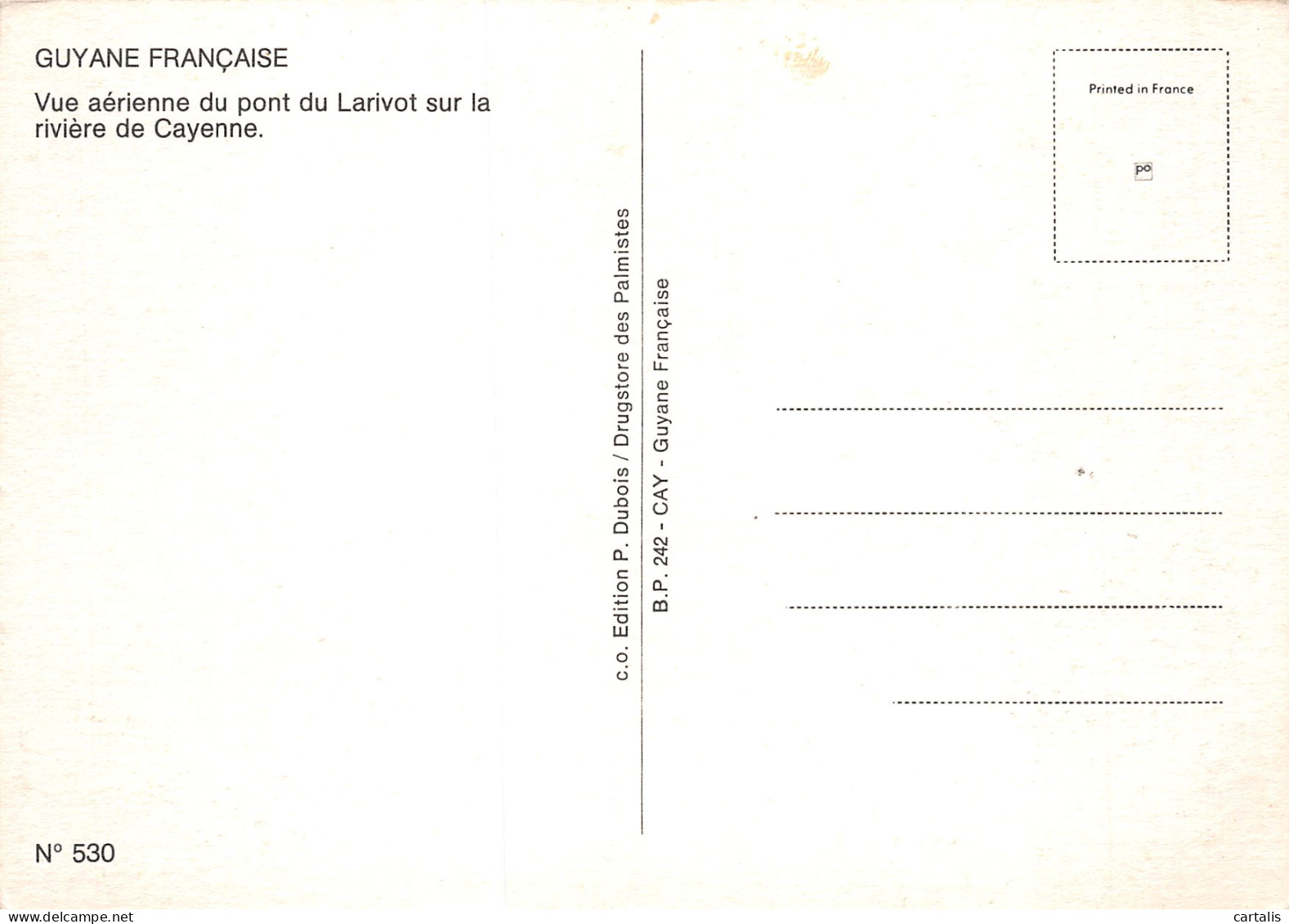 973-GUYANNE-N°4149-A/0275 - Andere & Zonder Classificatie