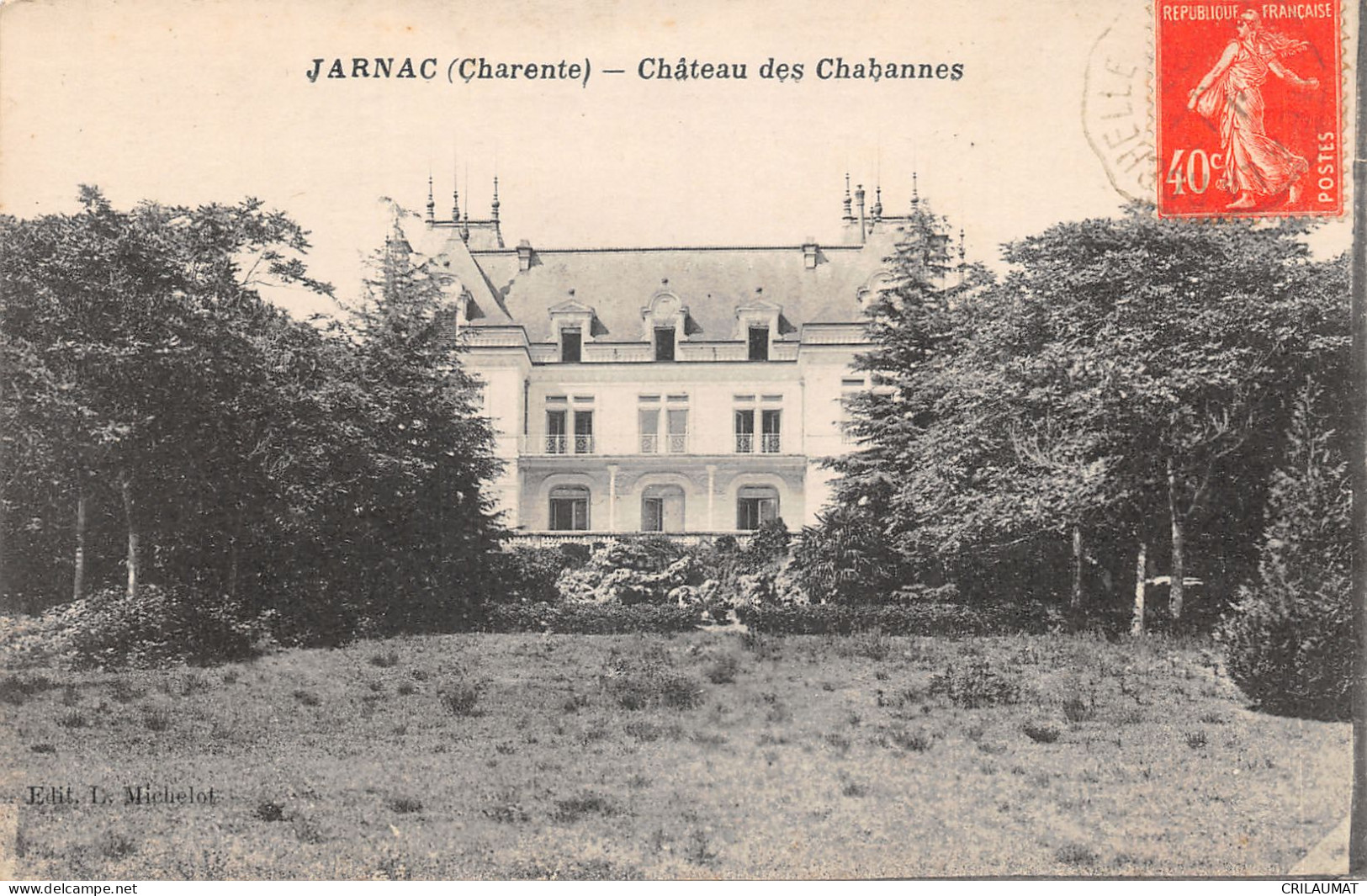 16-JARNAC-CHATEAU DES CHAHANNES-N 6013-C/0241 - Jarnac
