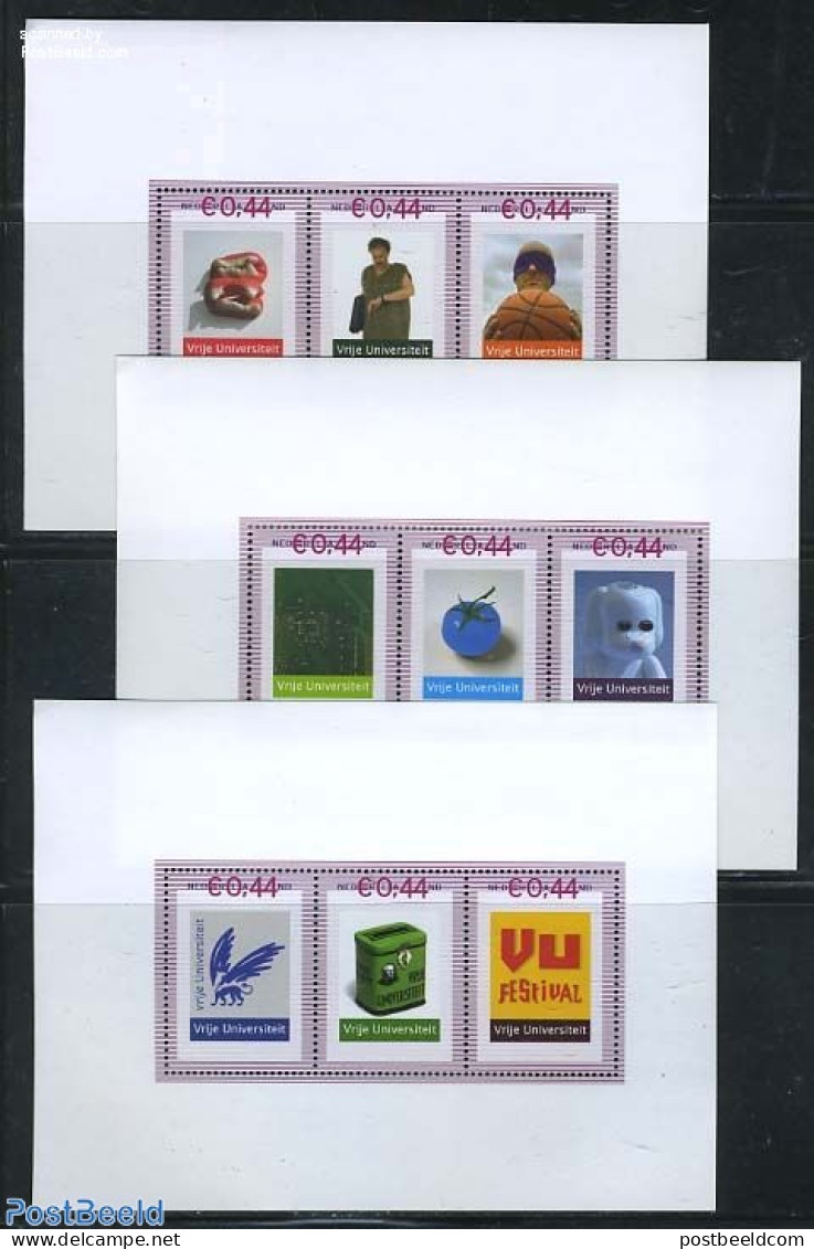 Netherlands - Personal Stamps TNT/PNL 2007 Vrije Universiteit Amsterdam 9v, Mint NH, Nature - Science - Sport - Fruit .. - Frutas