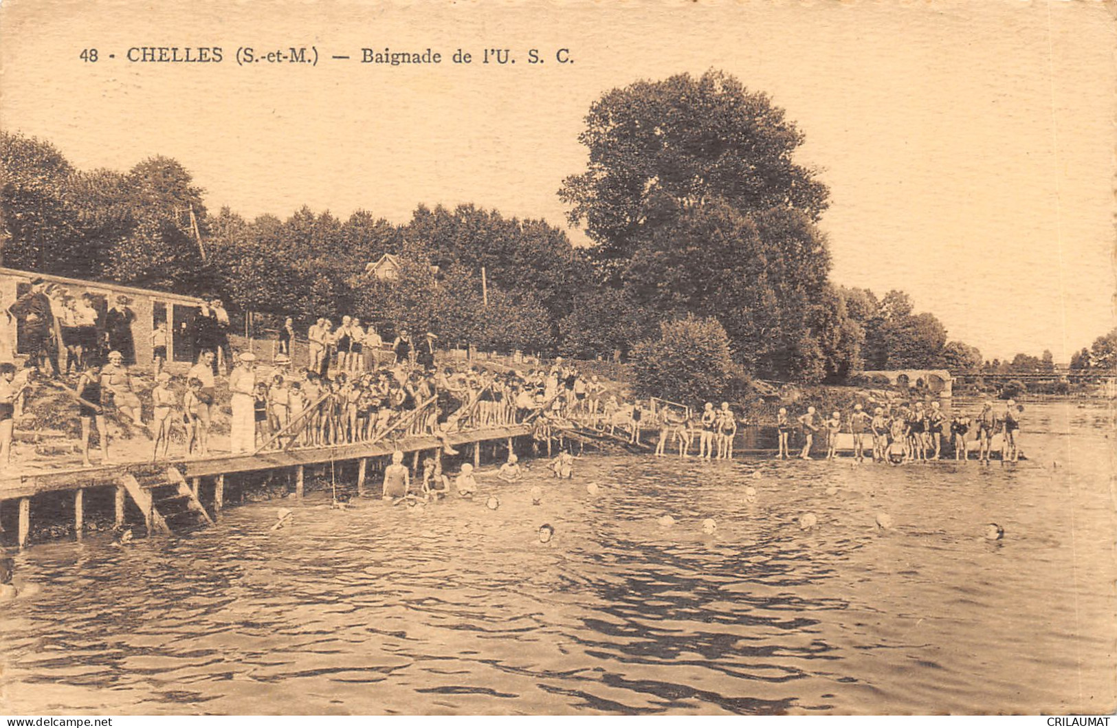 77-CHELLES-BAIGNADE DE L USC-N 6013-B/0129 - Chelles