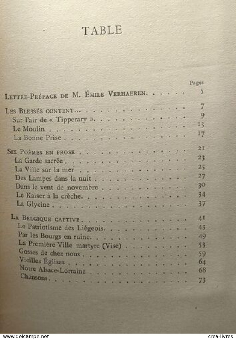 Sur L'air De "Tipperary" Contes Et Récits De La Grande Guerre - History