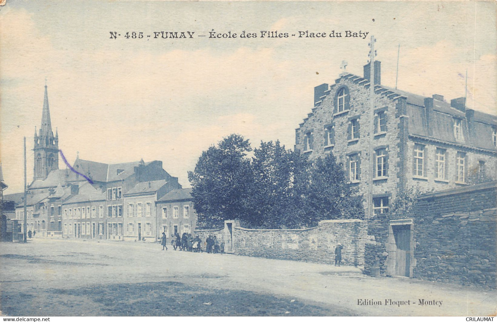 08-FUMAY-ECOLE DES FILLES-PLACE DU BALY-N 6013-A/0307 - Fumay