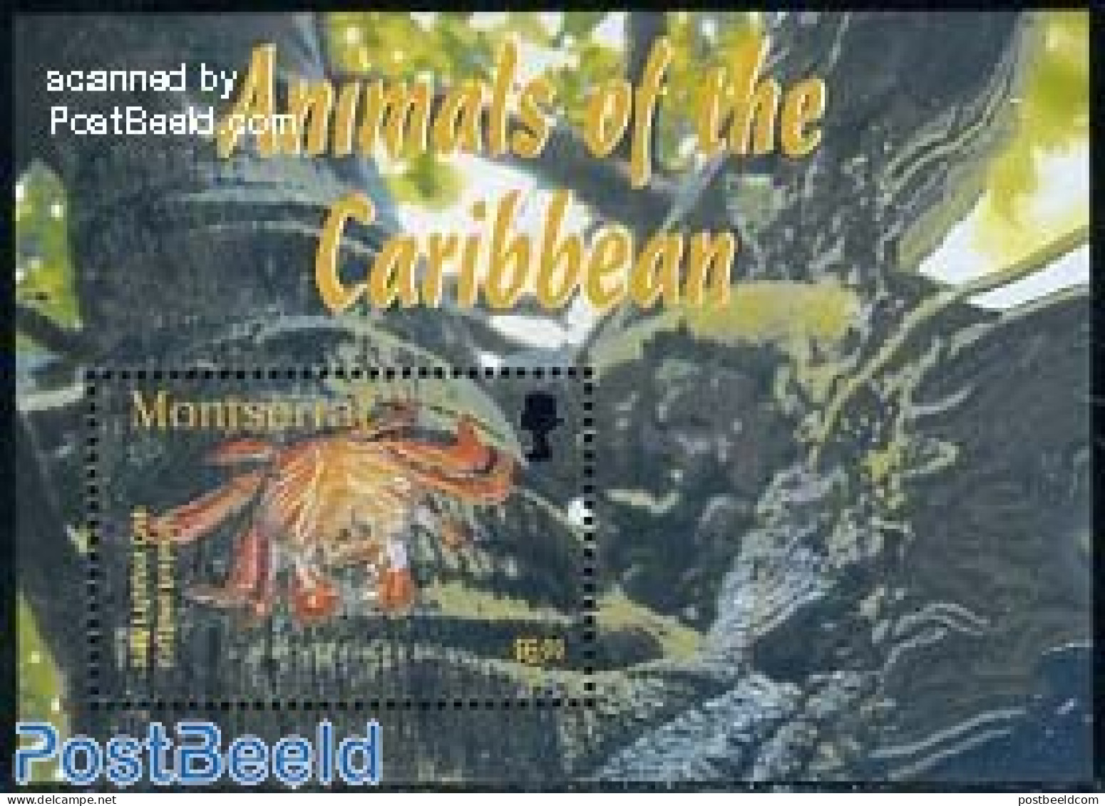 Montserrat 2003 Fauna S/s (crab), Mint NH, Nature - Shells & Crustaceans - Crabs And Lobsters - Vie Marine