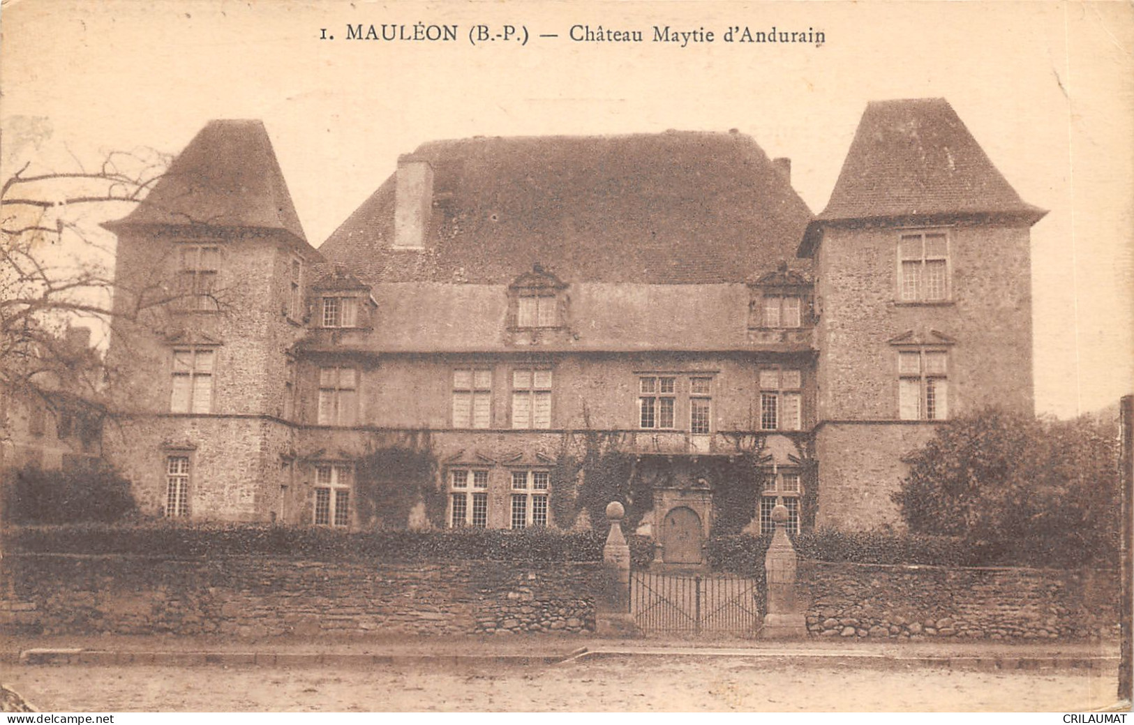 64-MAULEON-LICHARRE-CHATEAU MAYTIE D ANDURAIN-N 6013-A/0221 - Mauleon Licharre