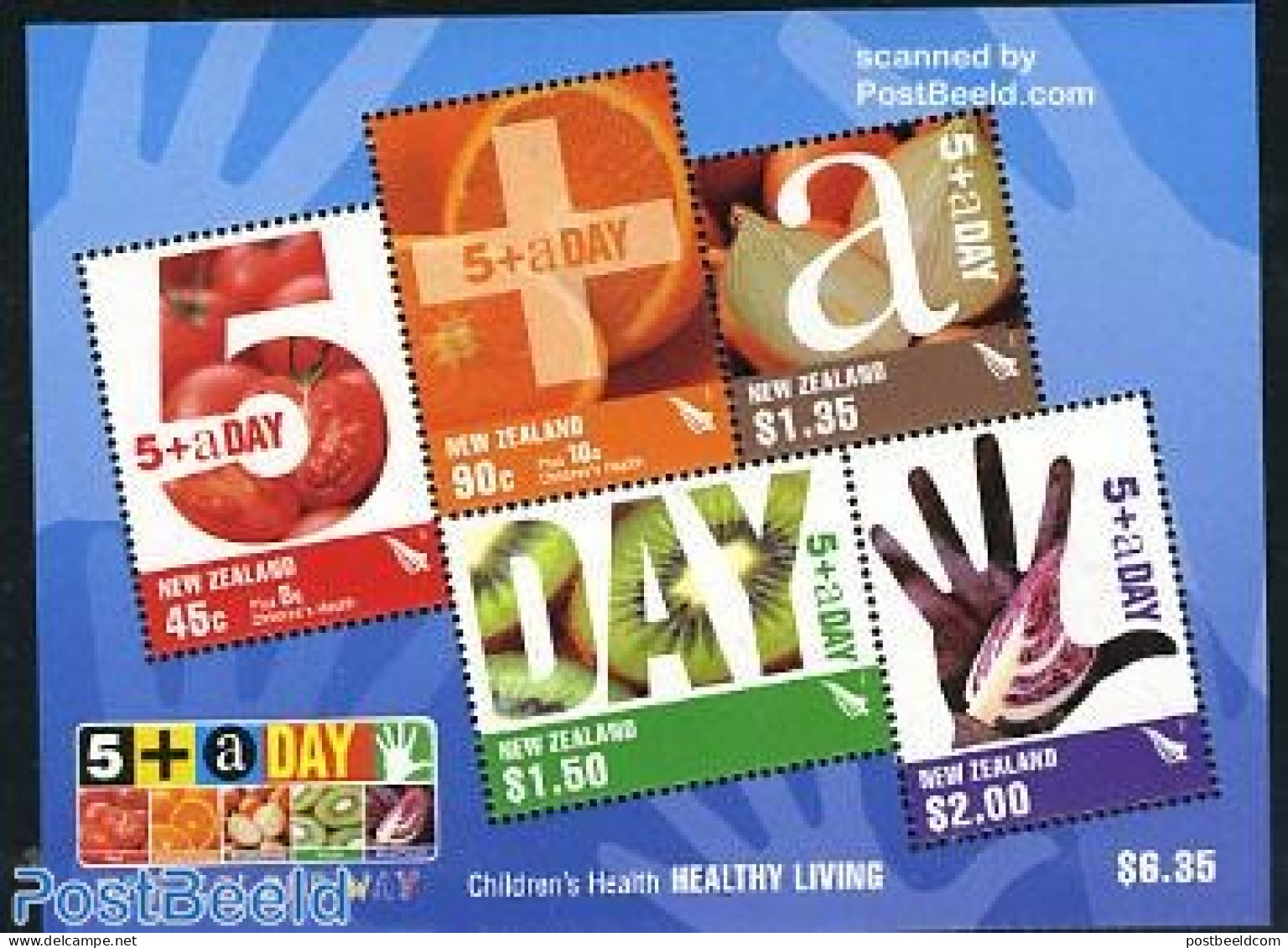 New Zealand 2006 Childrens Health, 5+ A Day S/s, Mint NH, Health - Nature - Food & Drink - Health - Fruit - Nuevos