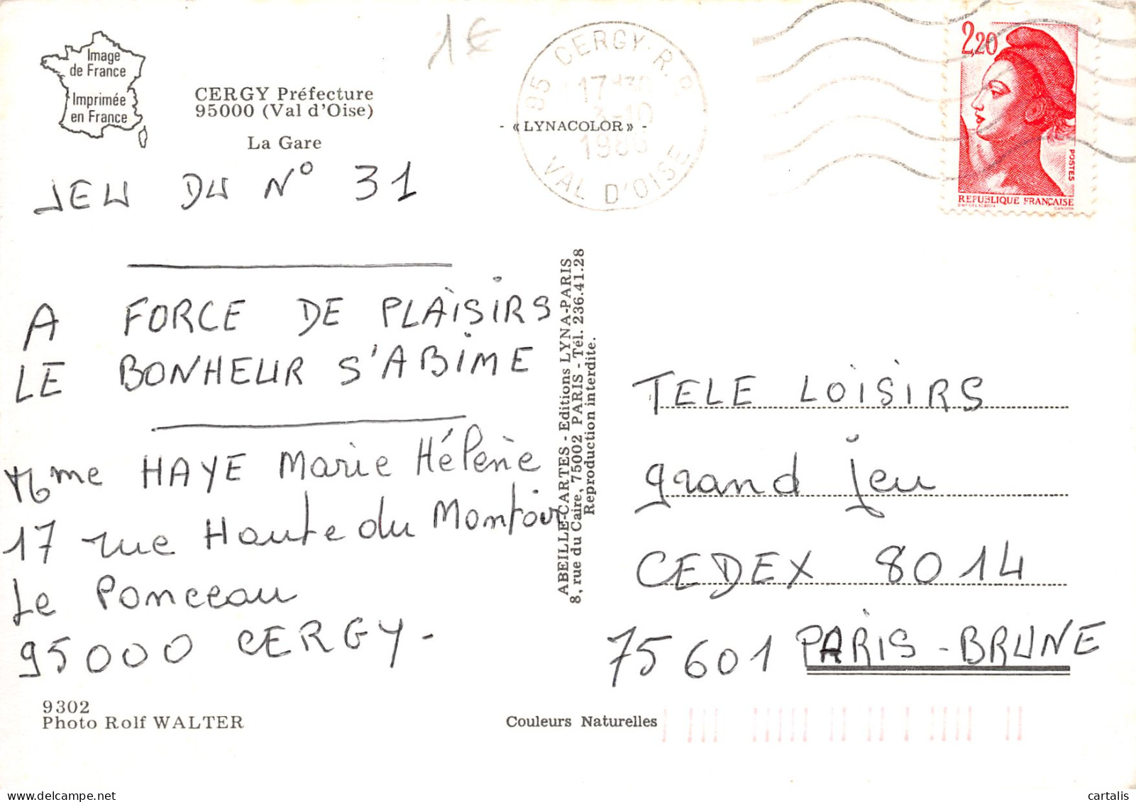 95-CERGY -N°4149-D/0291 - Cergy Pontoise