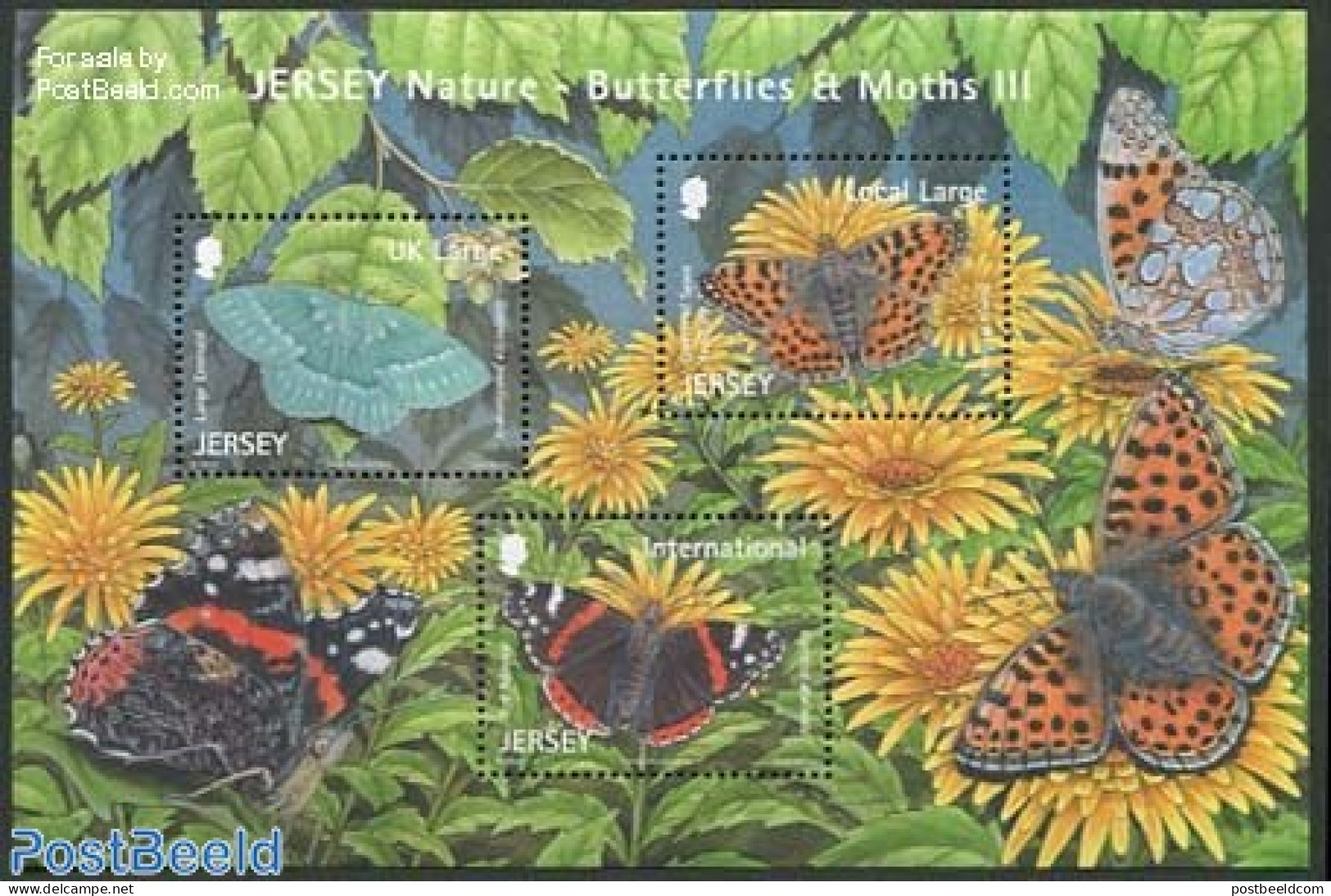 Jersey 2012 Butterflies & Moths S/s, Mint NH, Nature - Butterflies - Insects - Jersey