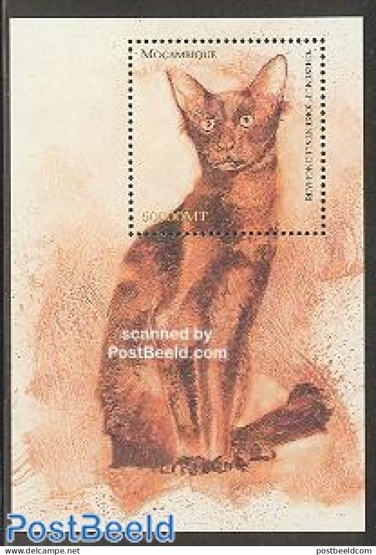 Mozambique 2002 Cats S/s, Mint NH, Nature - Cats - Mozambico