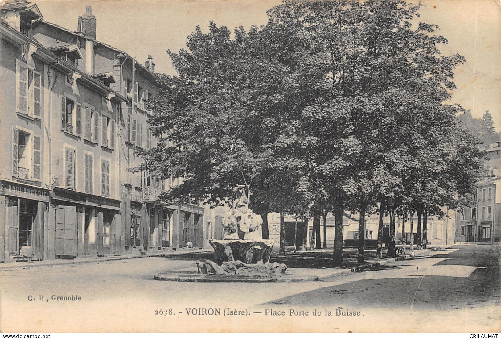 38-VOIRON-PLACE PORTE DE LA BUISSE-N 6013-E/0267 - Voiron