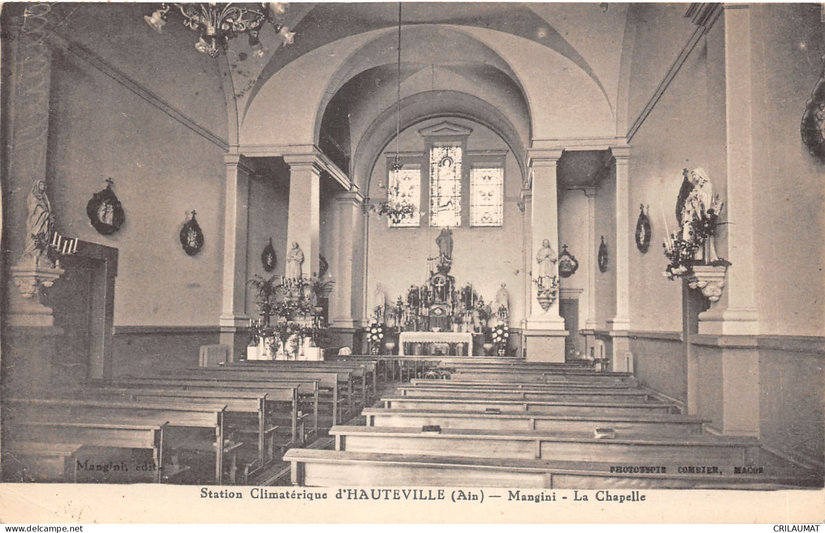 01-HAUTEVILLE-MANGINI LA CHAPELLE-N 6013-D/0191 - Hauteville-Lompnes