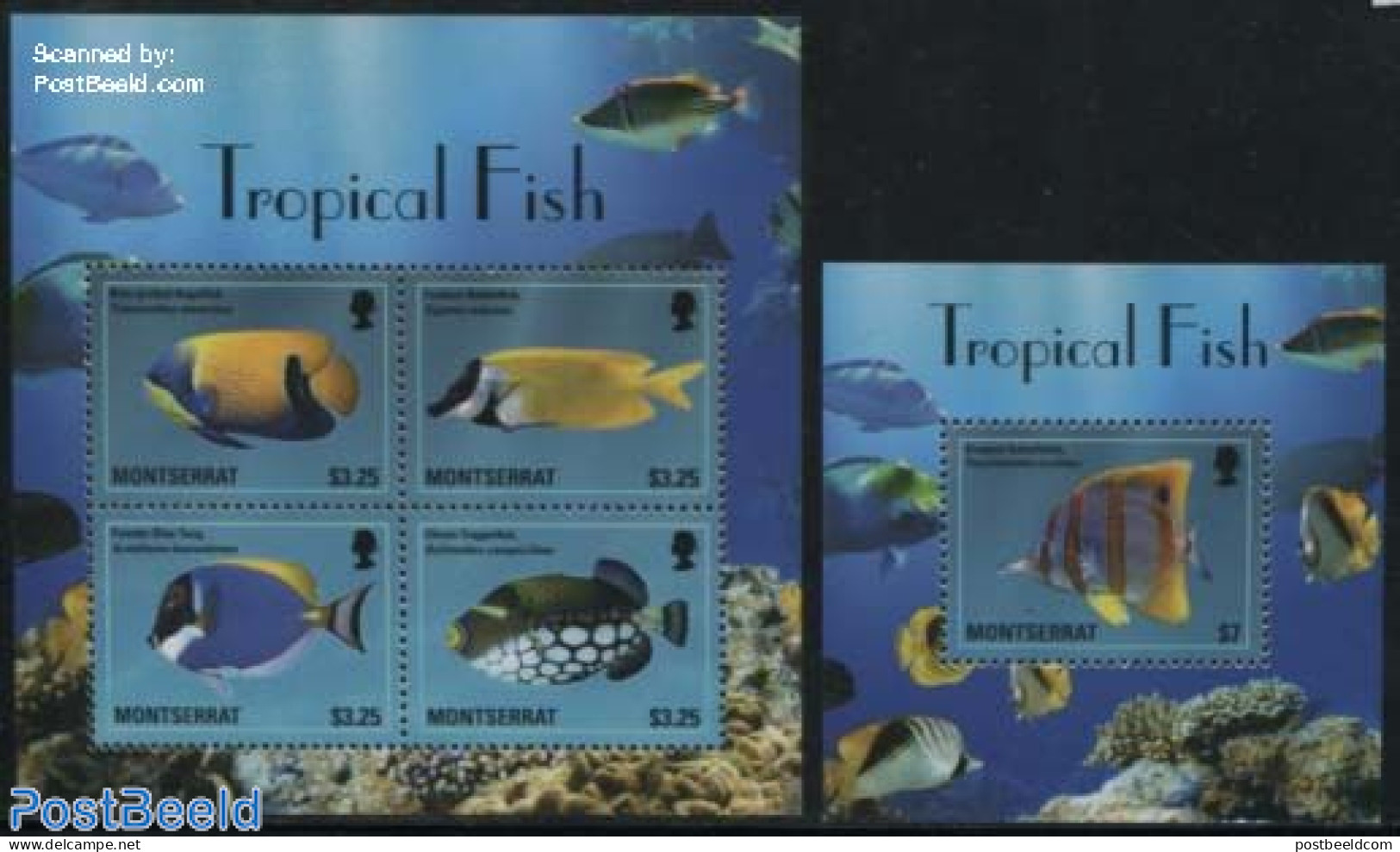 Montserrat 2014 Tropical Fish 2 S/s, Mint NH, Nature - Fish - Fishes