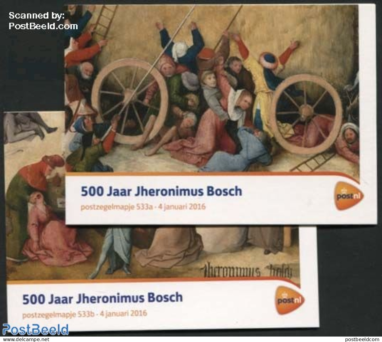 Netherlands 2016 Jheronimus Bosch, Presentation Pack 533a+b, Mint NH, Art - Paintings - Unused Stamps