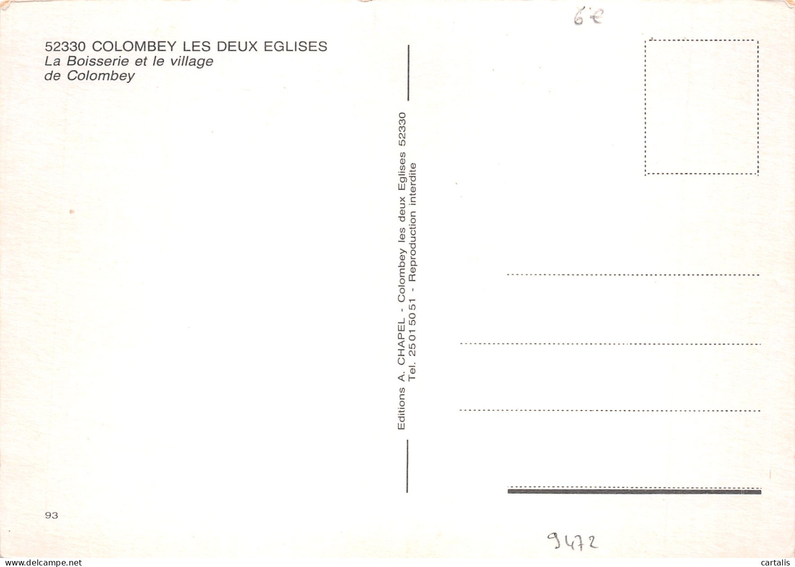 52-COLOMBEY LES DEUX EGLISES-N°4150-A/0273 - Colombey Les Deux Eglises