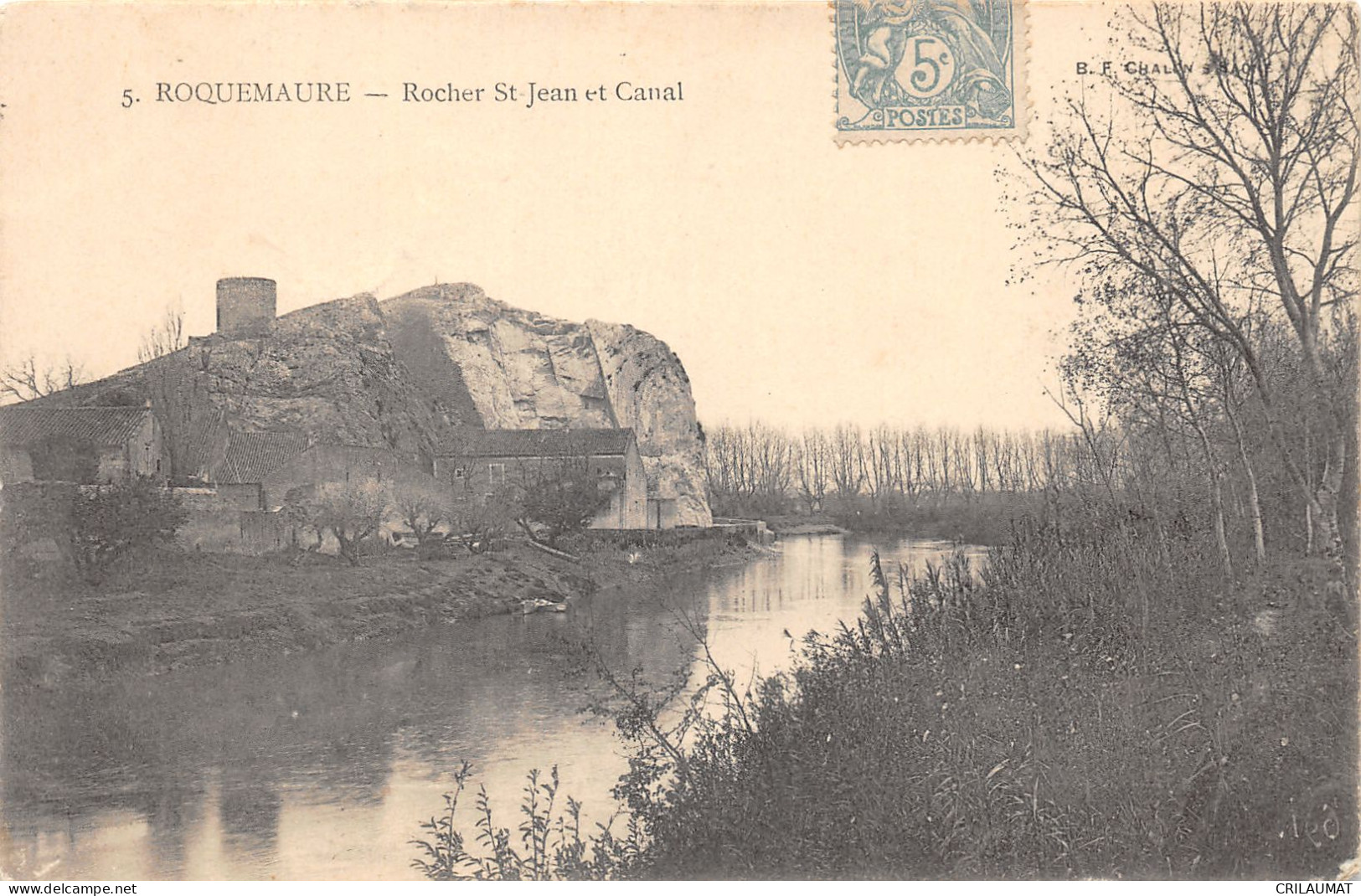 30-ROQUEMAURE-ROCHER SAINT JEAN ET CANAL-N 6013-F/0177 - Roquemaure