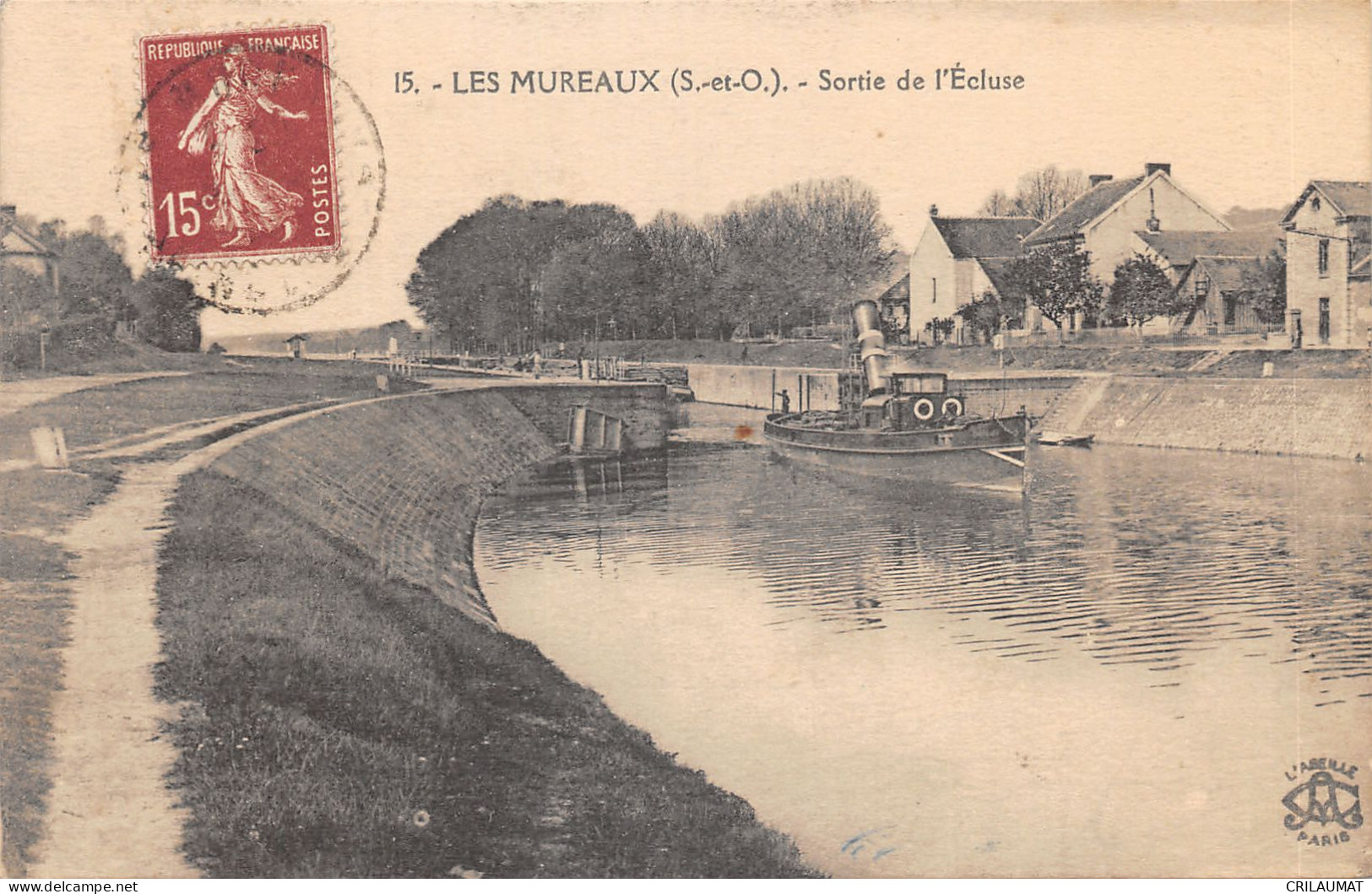 78-LES MUREAUX-SORTIE DE L ECLUSE-N 6013-F/0151 - Les Mureaux