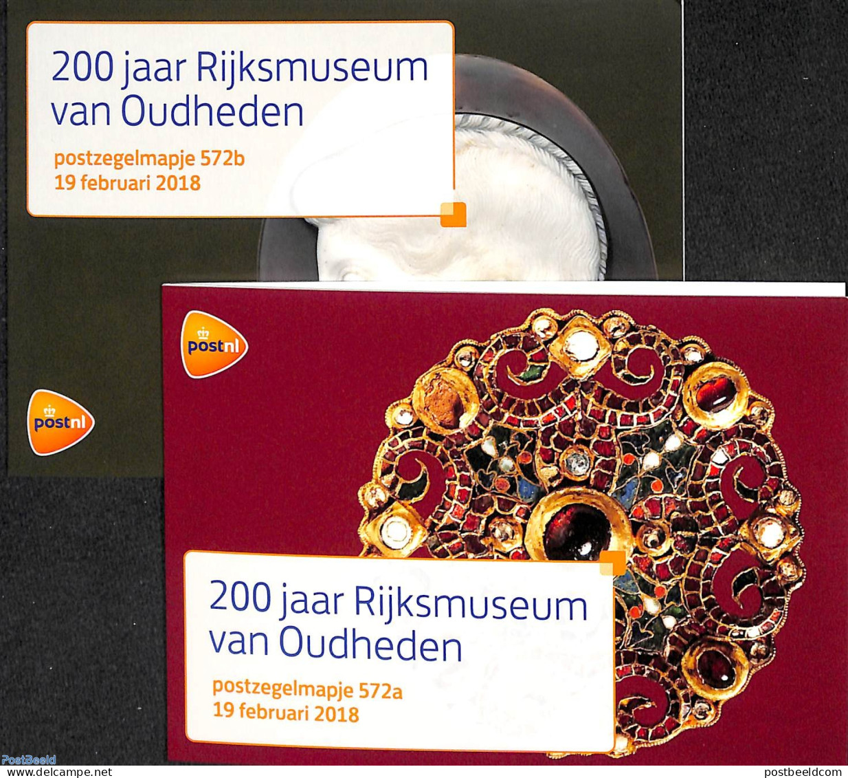 Netherlands 2018 Rijksmuseum Voor Oudheden, Presentation Pack 572a+b, Mint NH, History - Archaeology - Art - Museums -.. - Neufs