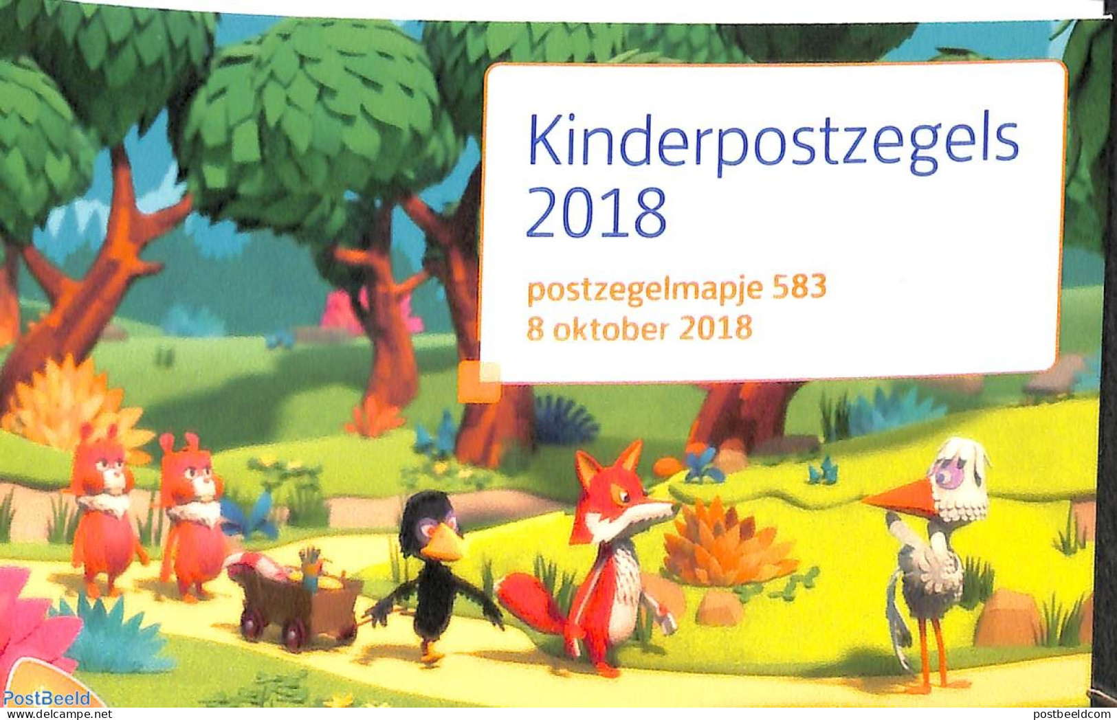Netherlands 2018 Child Welfare, Fabeltjeskrant Presentation Pack 583, Mint NH, Nature - Owls - Ungebraucht