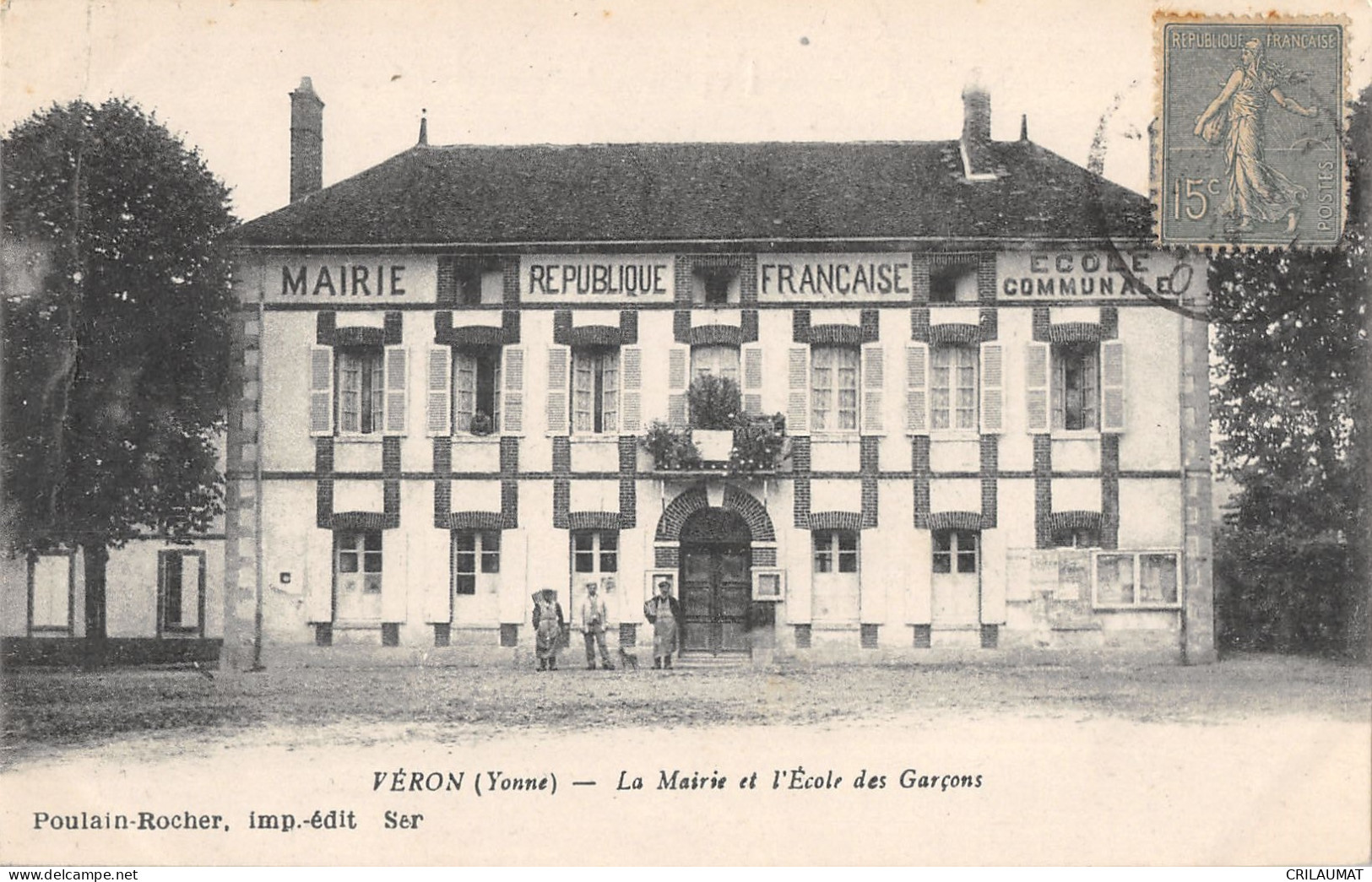 89-VERNON-MAIRIE ET ECOLE DES GARCONS-N 6014-C/0241 - Vernon