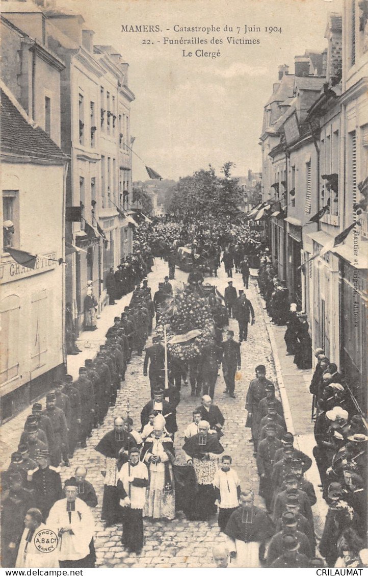 72-MAMERS -FUNERAILLES VICTIMES CATASTROPHE 1904-N 6014-F/0011 - Mamers