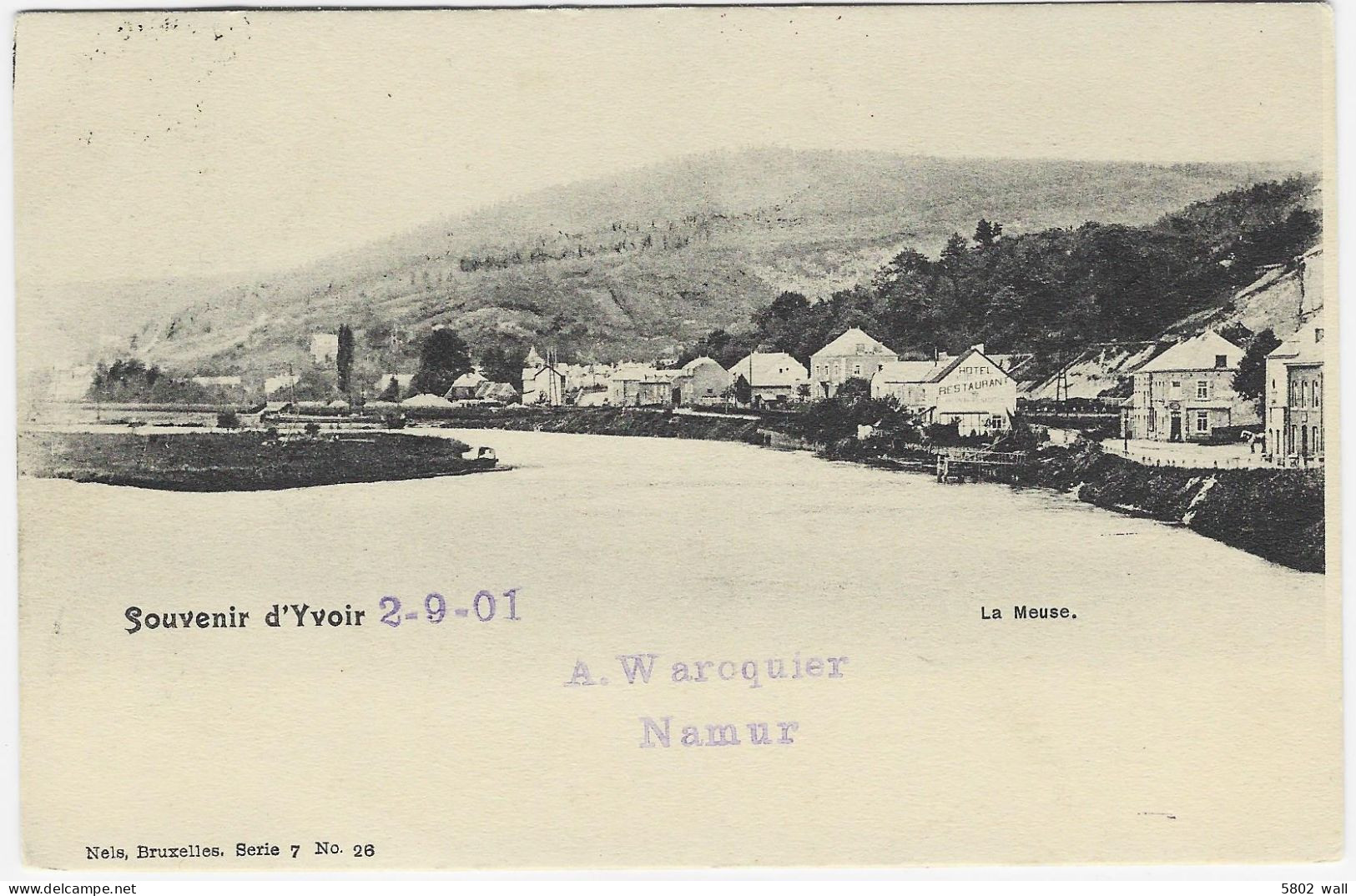 YVOIR : La Meuse - 1901 - Yvoir