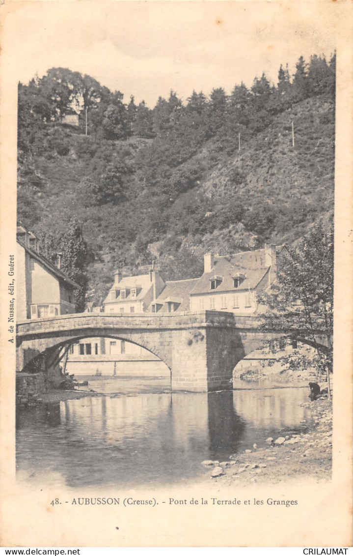 23-AUBUSSON-PONT DE LA TERRADE-N 6014-C/0323 - Aubusson