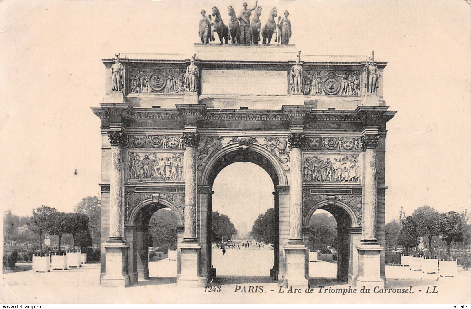 75-PARIS L ARC DE TRIOMPHE DU CARROUSEL-N°4151-E/0221 - Arc De Triomphe