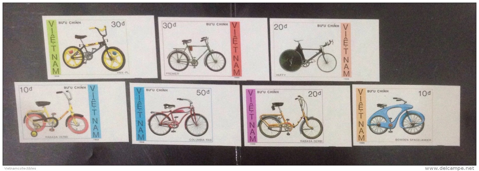 Vietnam Viet Nam MNH Imperf Stamps 1989 : Bike / Bicycle (Ms566) - Vietnam