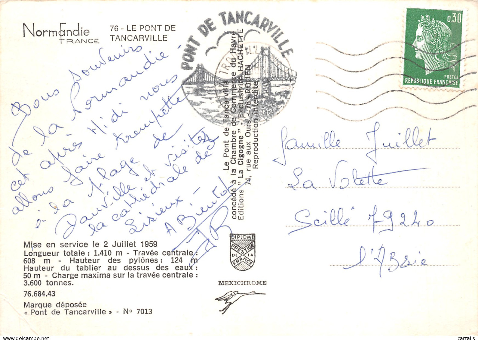 76-TANCARVILLE LE PONT-N°4152-A/0271 - Tancarville