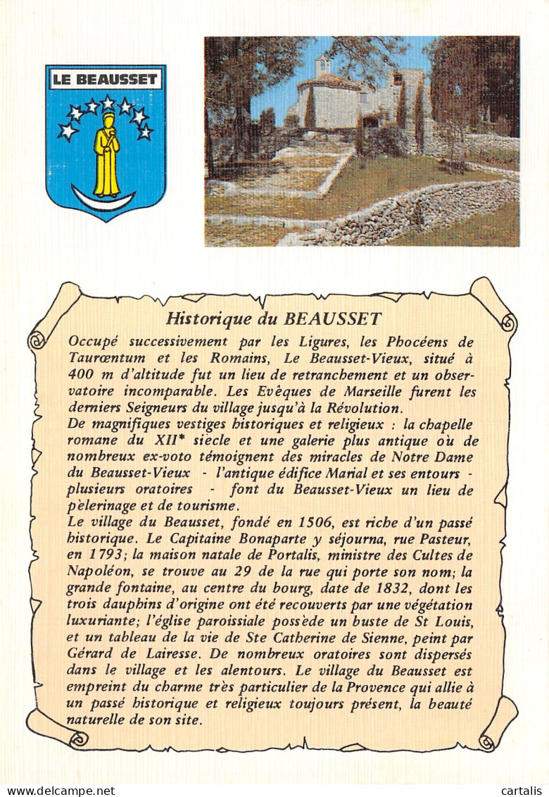 83-LE BEAUSSET L HISTORIQUE-N°4152-C/0395 - Le Beausset